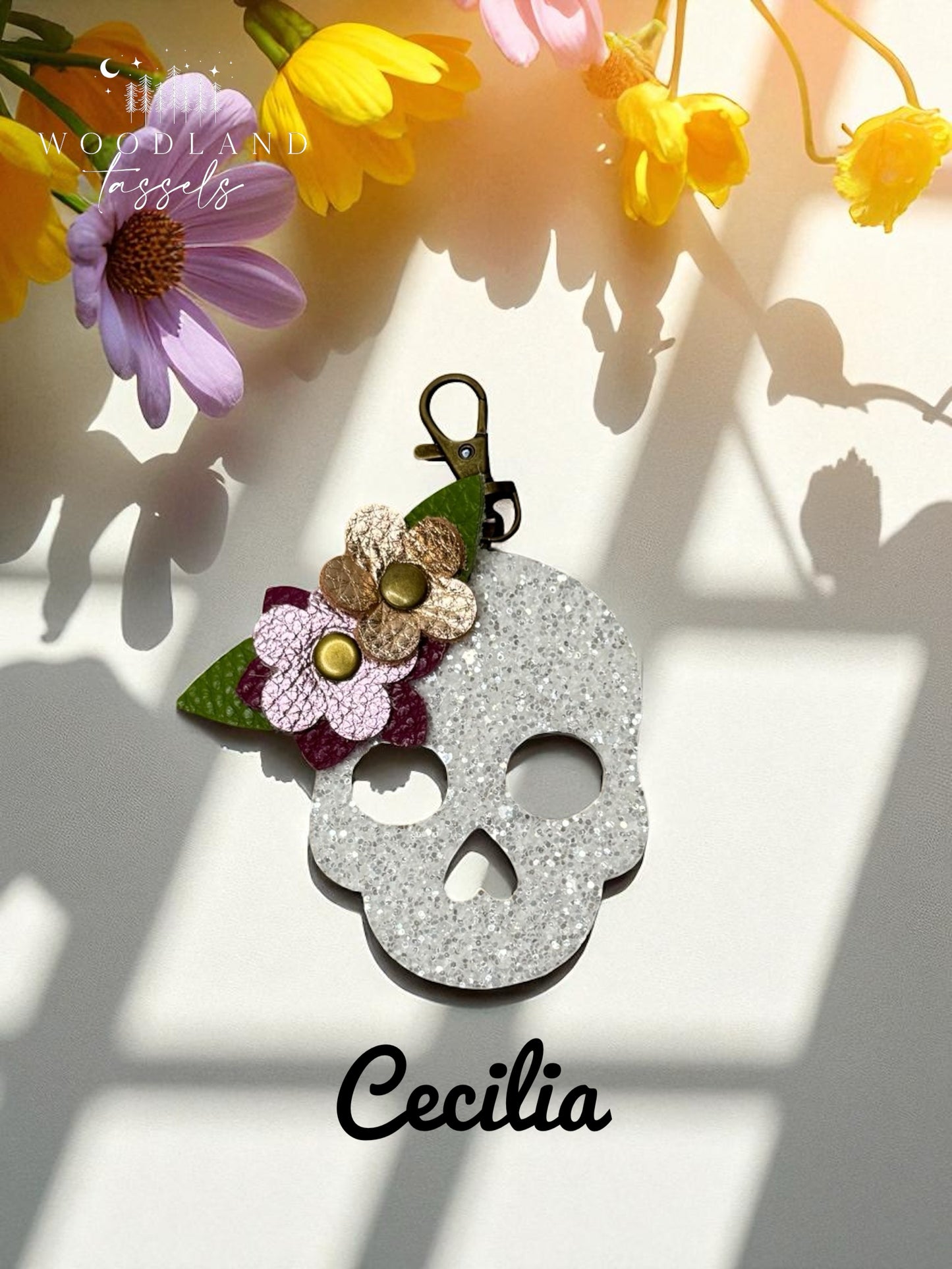 Sugar Skull Purse Charms