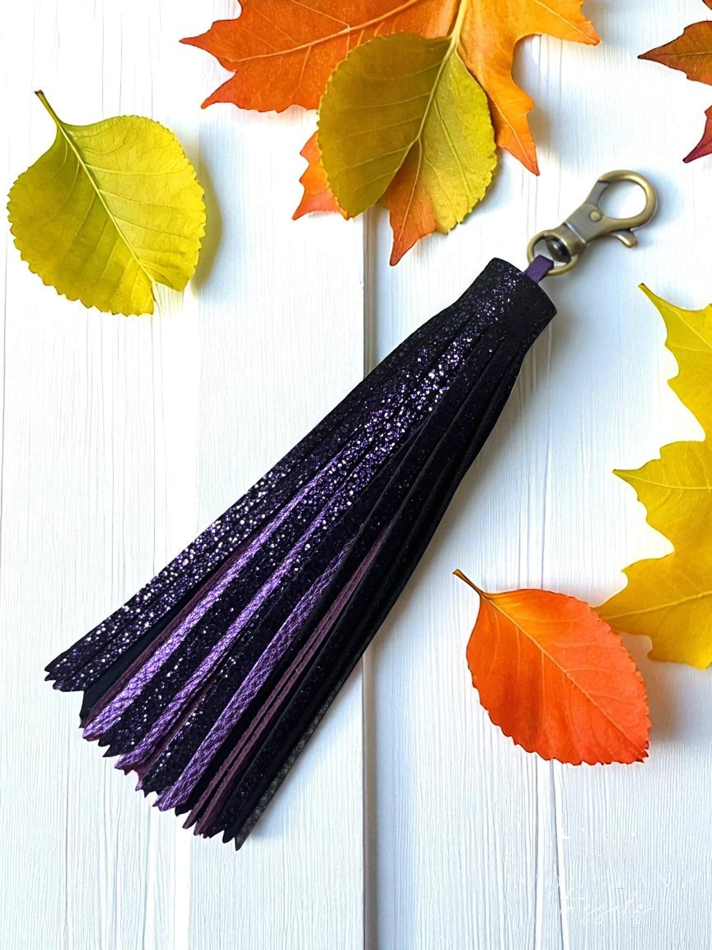 Violet Magic Leather Tassel