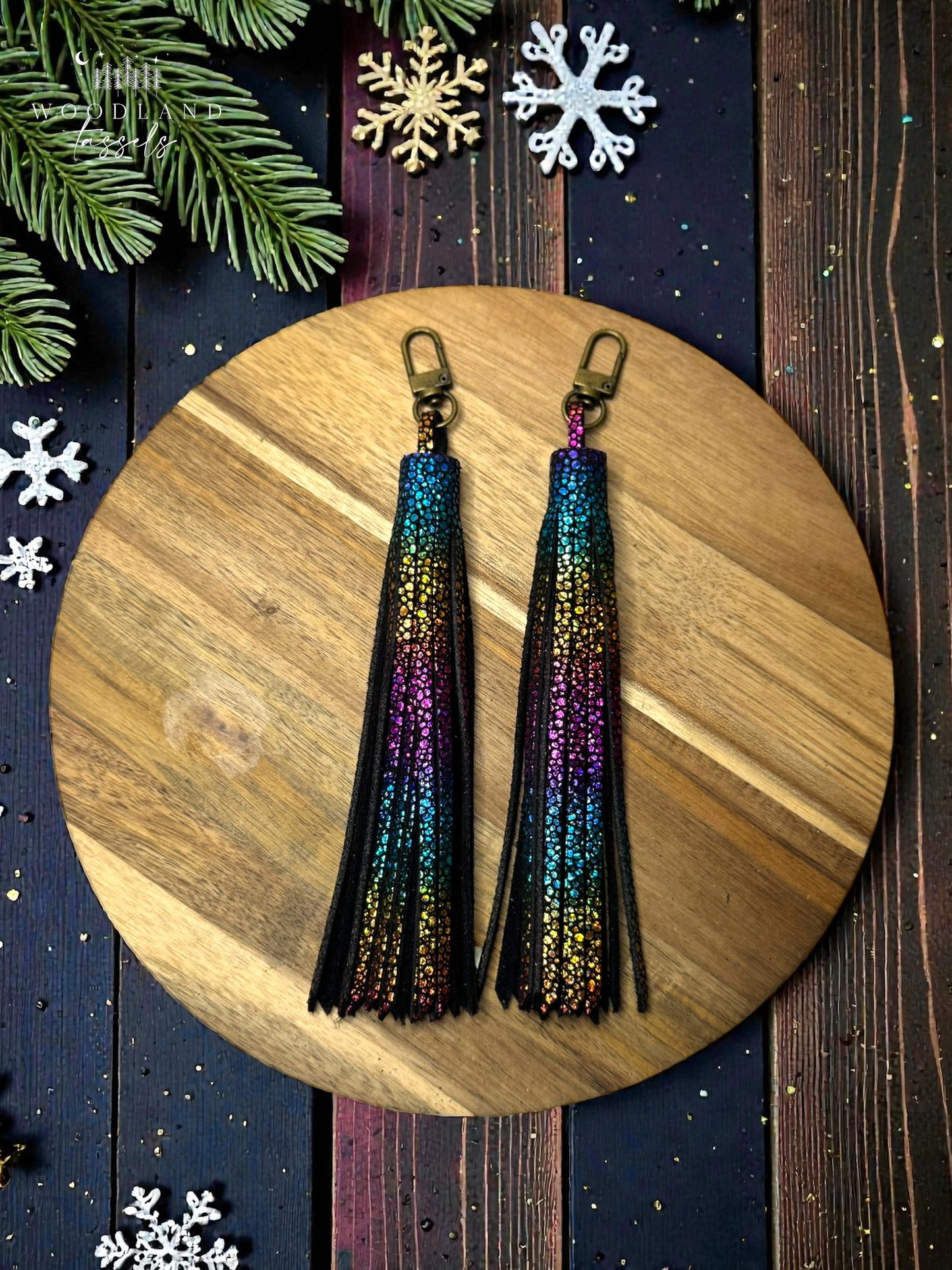 Holiday ‘Duo’ Accent Leather Tassels