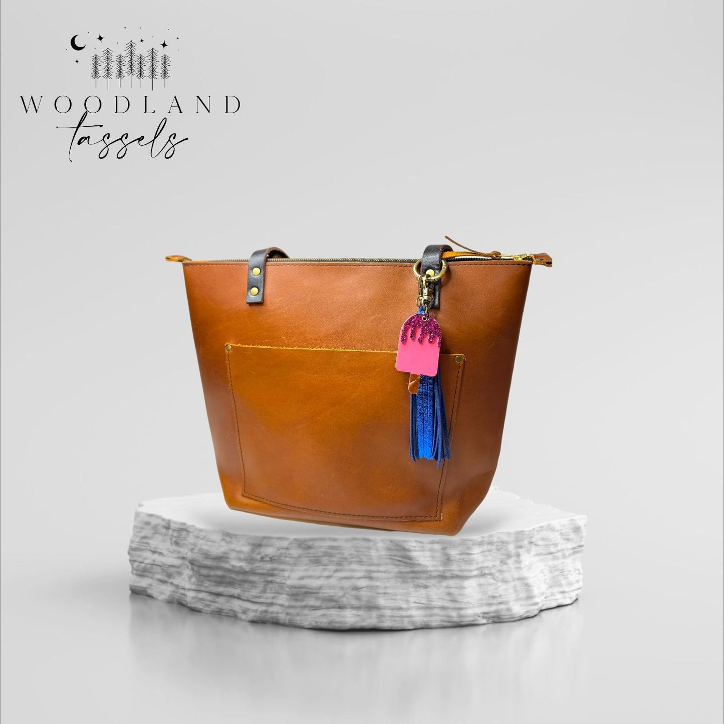 Popsicle Leather Bag Charm