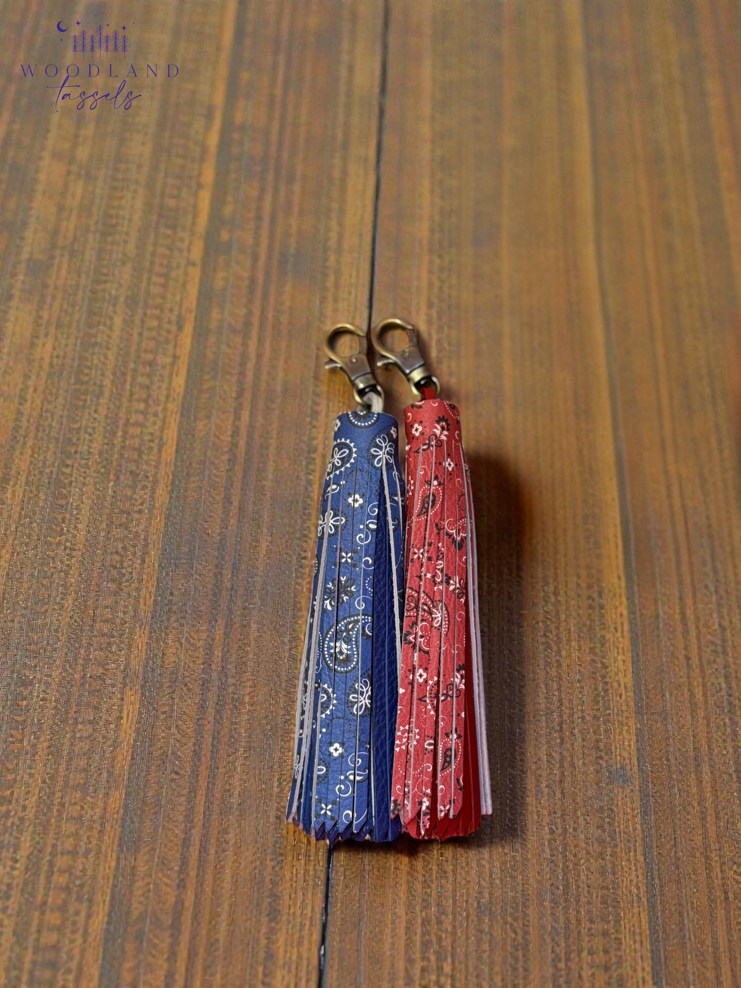 Bandana Leather Tassel