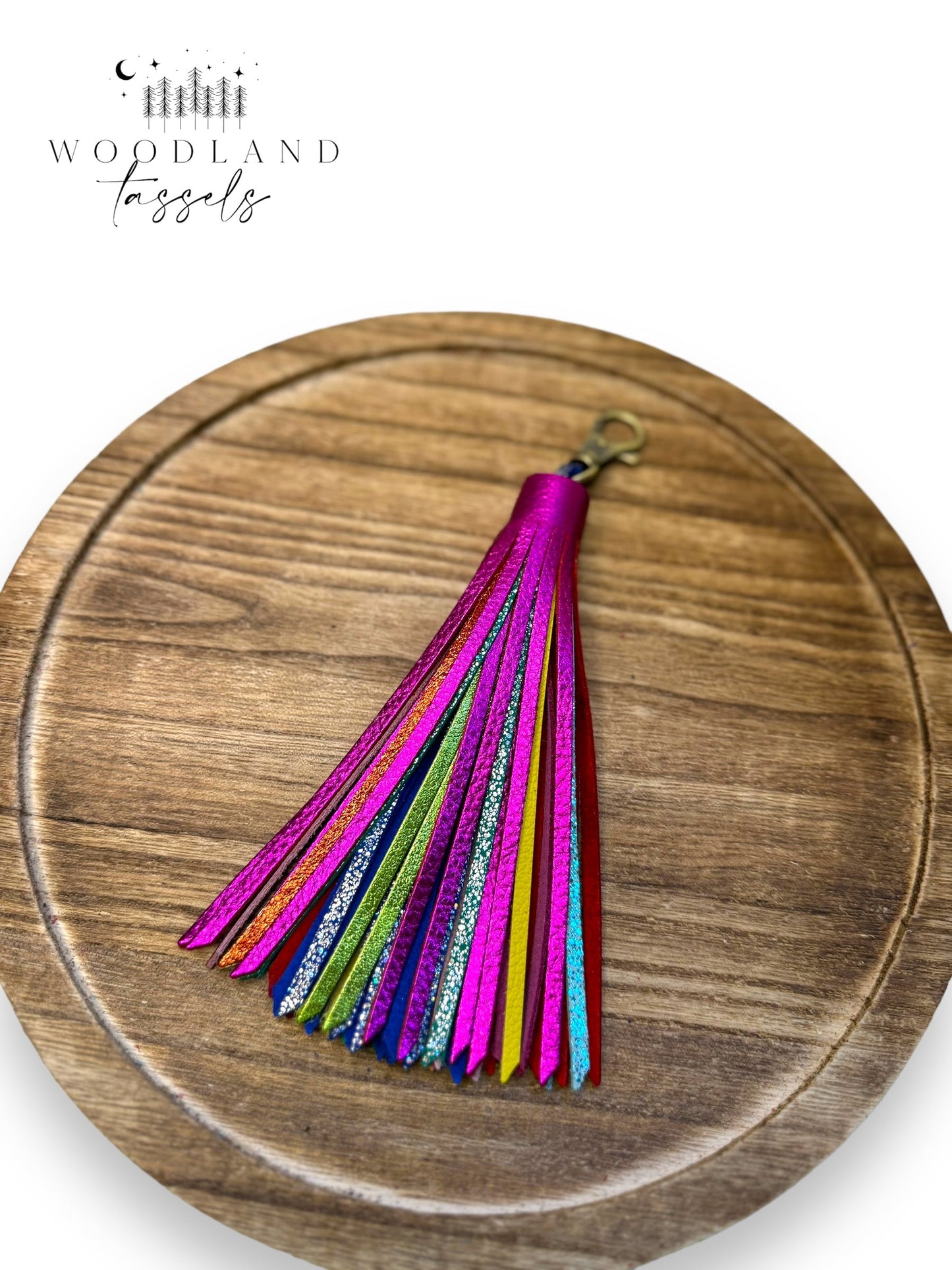 Hottie Rainbow Leather Tassel🌈