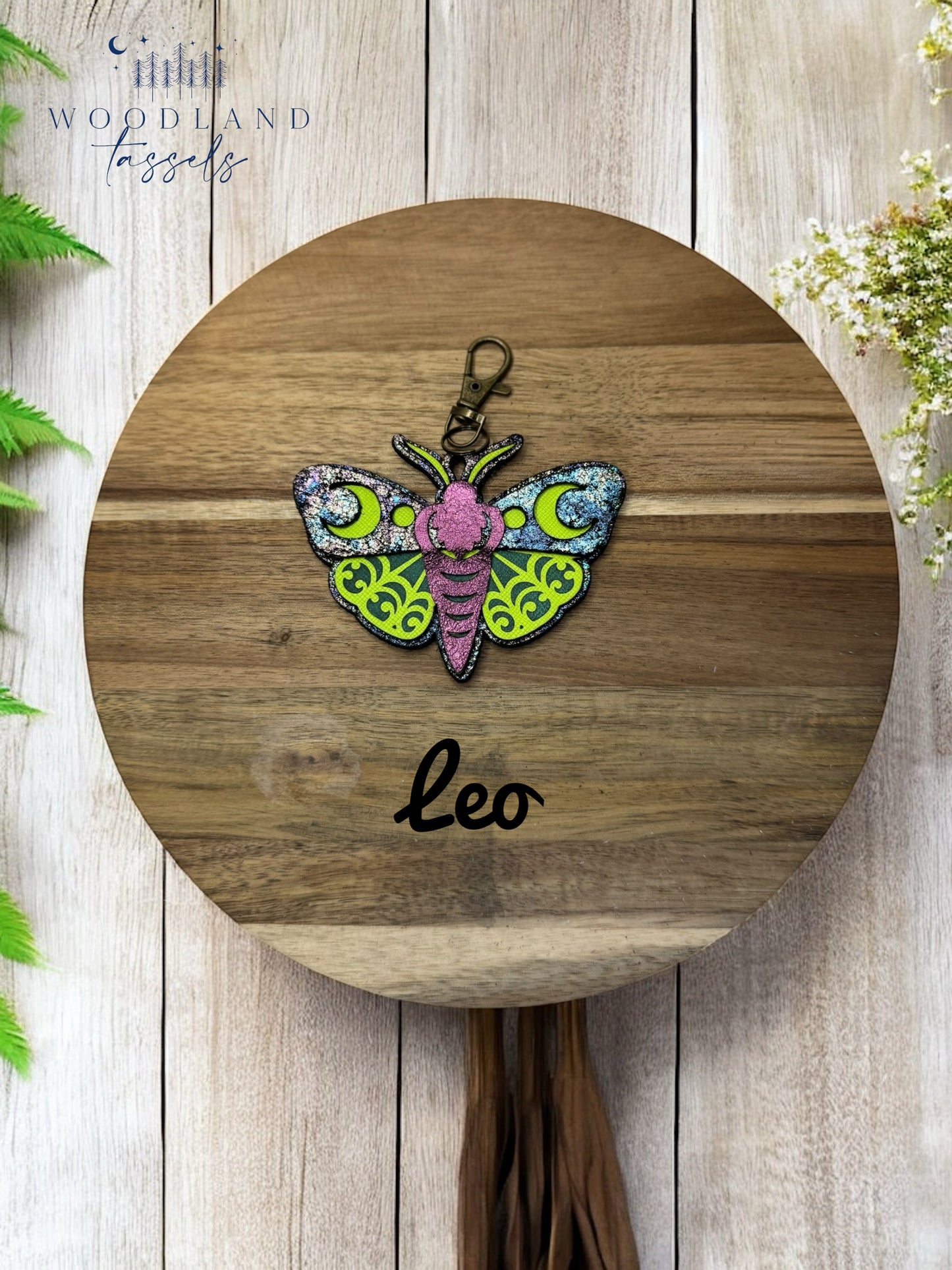 Luna Moth Purse Charm