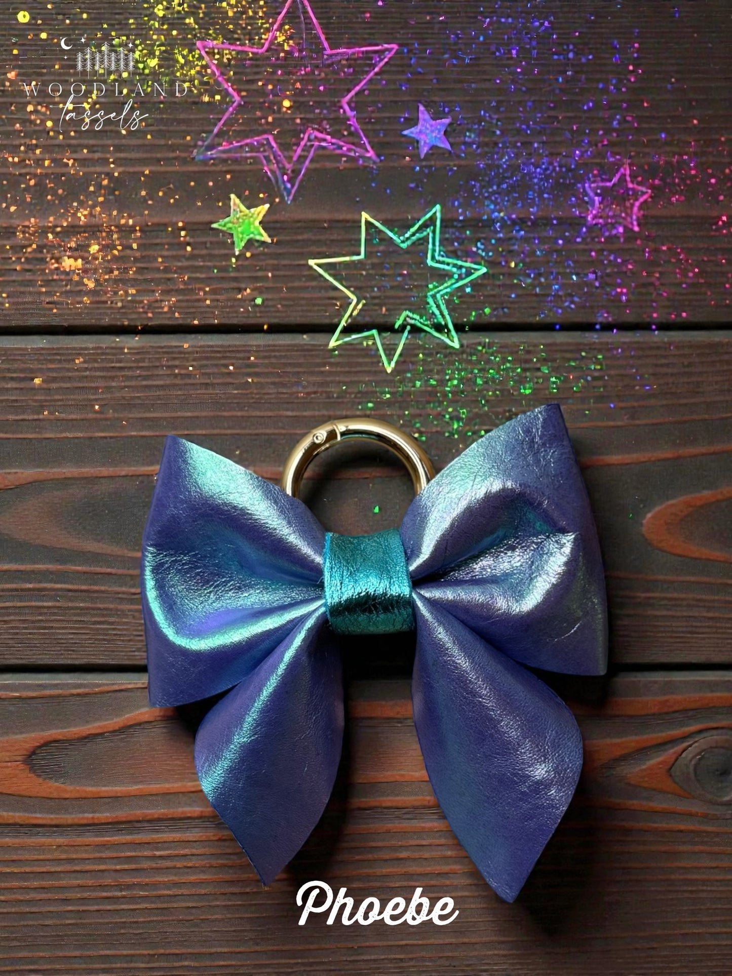 Leather Purse Bow- Starlight Collection✨