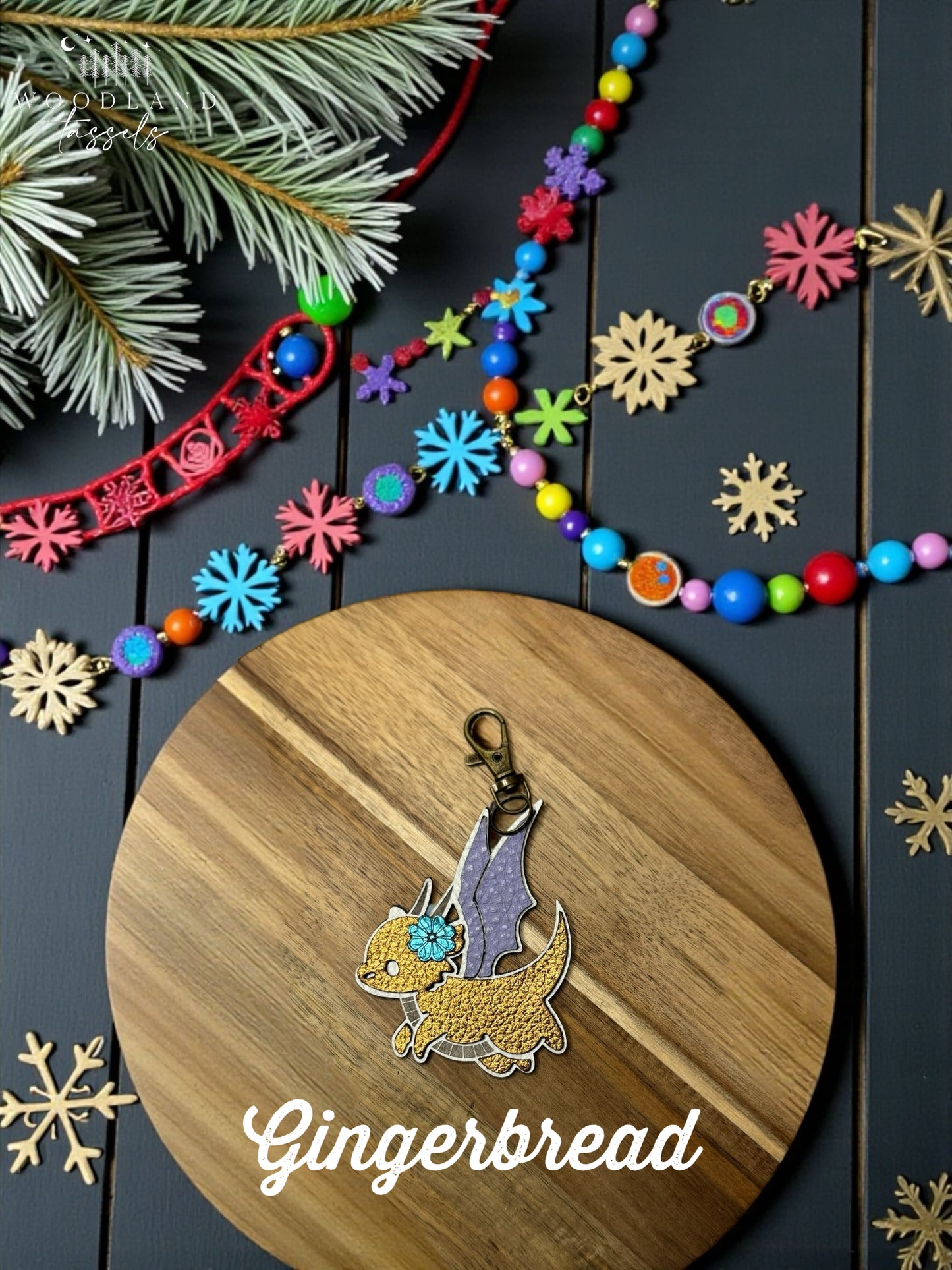 Dragon Leather Purse Charm