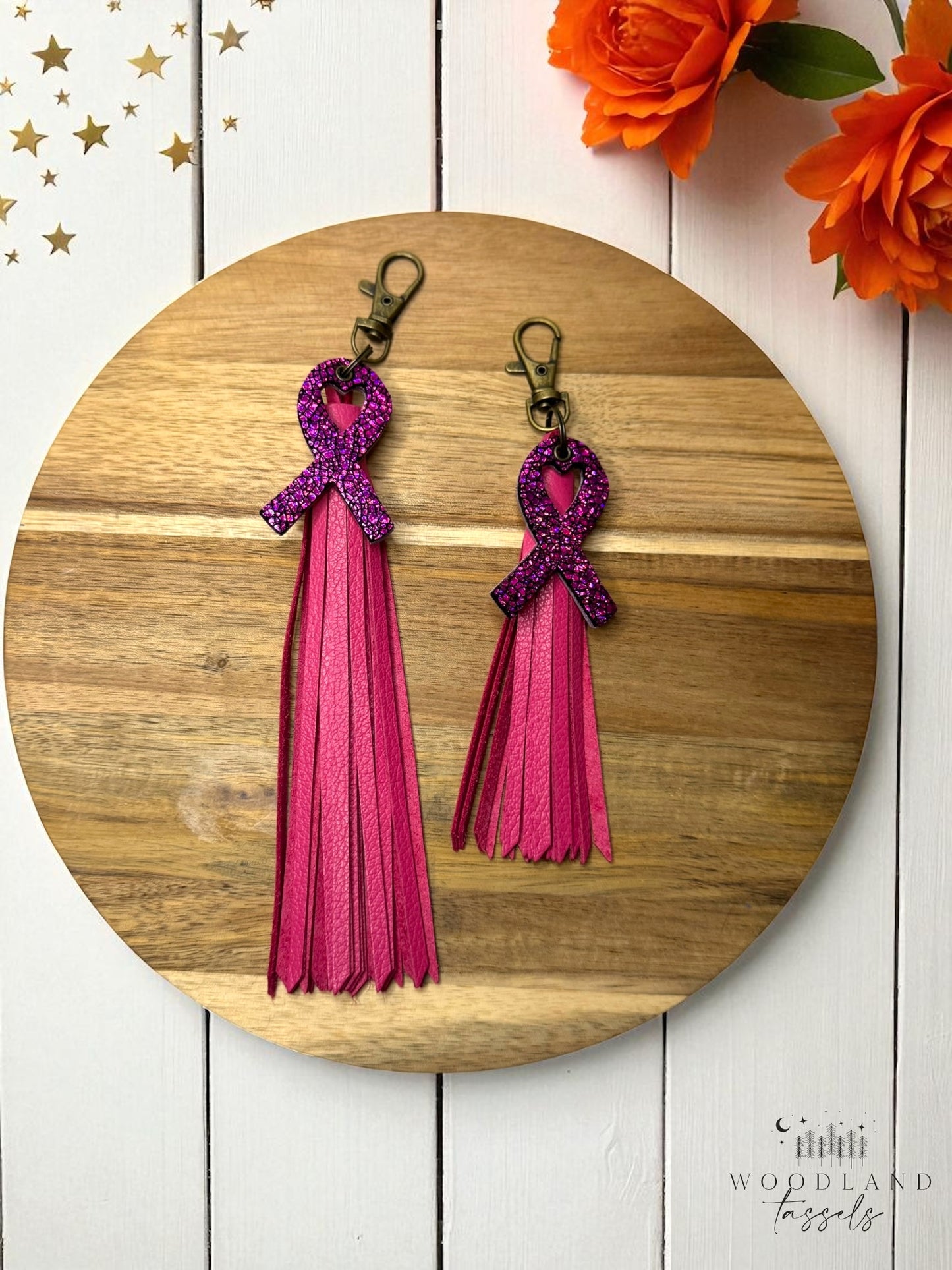 Ribbon of Hope Charm and Tassel Set