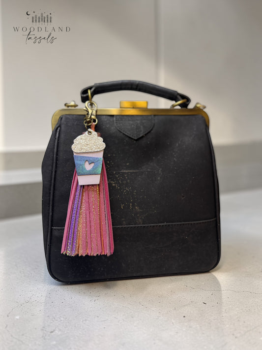 Latte Leather Bag Charms