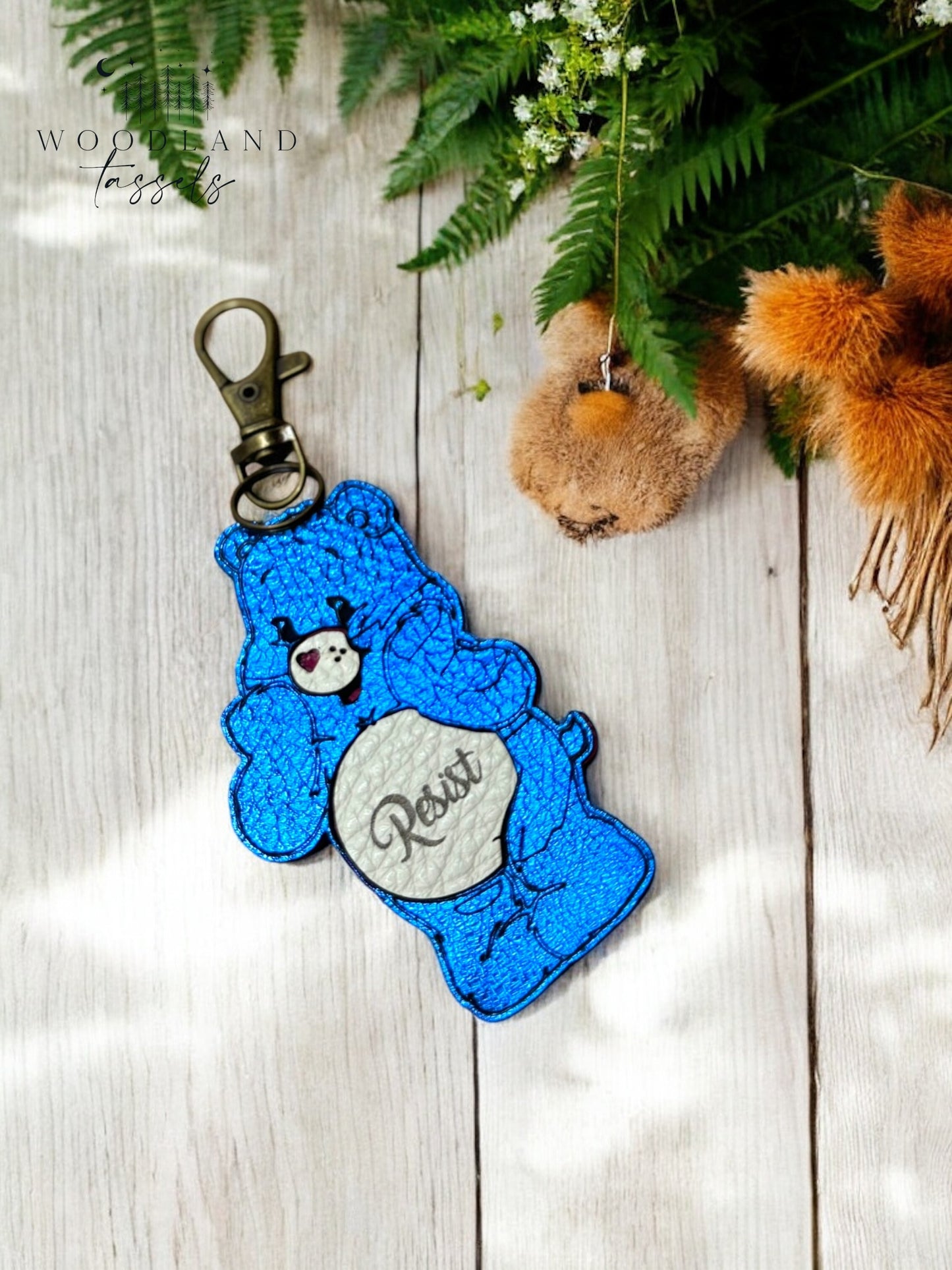 Protest Bear Purse Charm