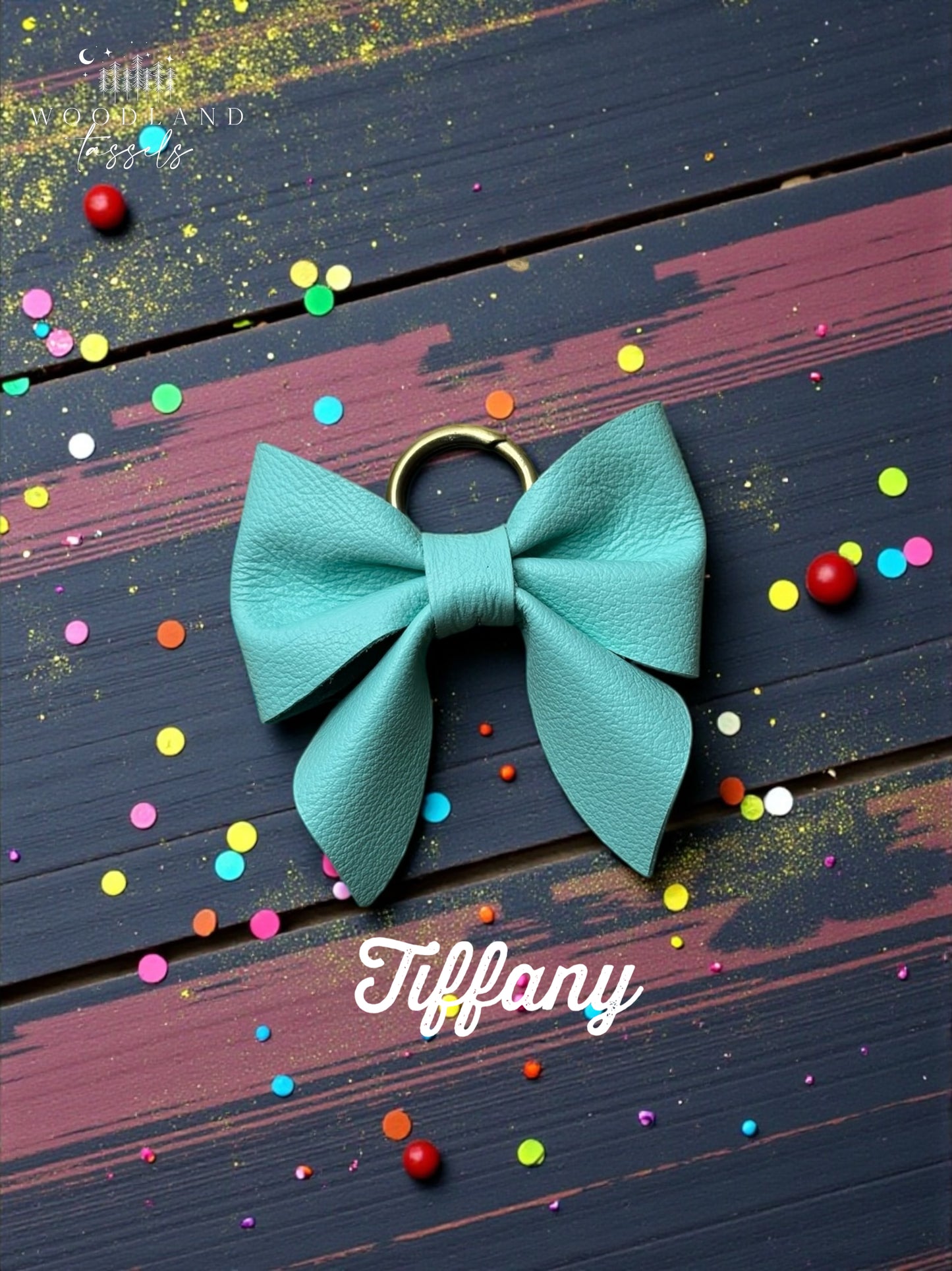 Leather Purse Bow- Starlight Collection✨