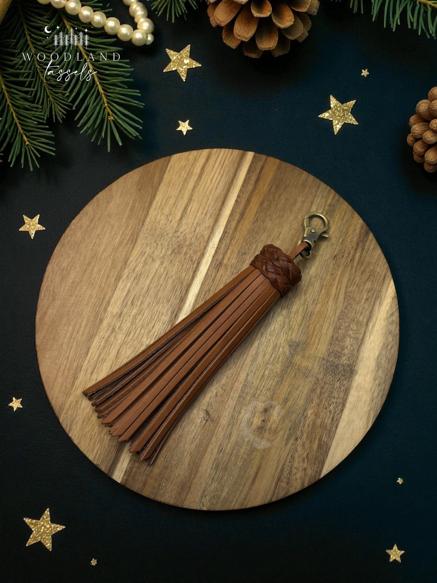 Hazelnut Leather Tassel