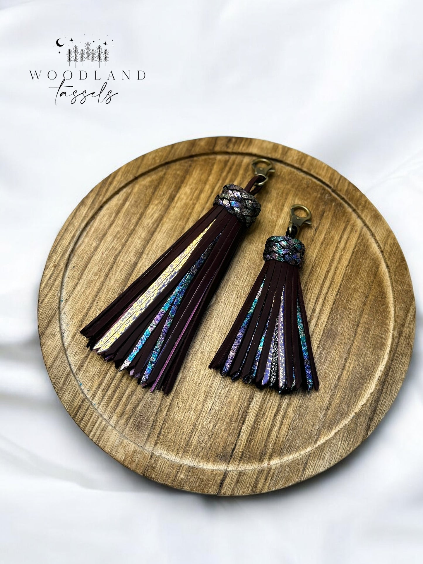 Mystic Merlot Leather Tassel