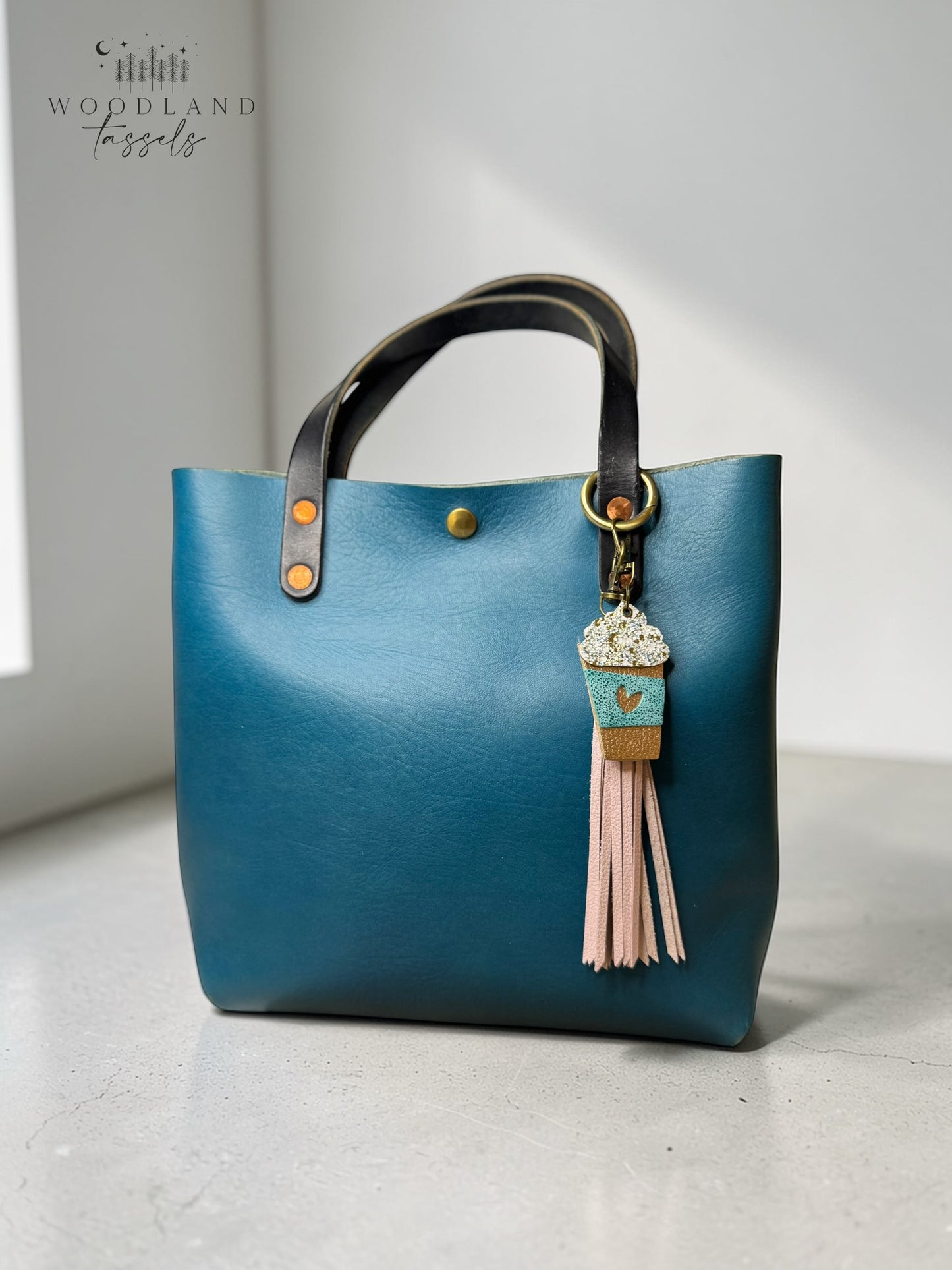 Magnolia Blossom Leather Tassel