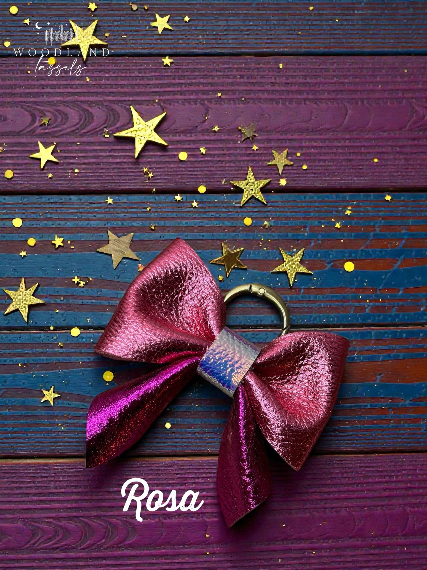 Leather Purse Bow- Starlight Collection✨