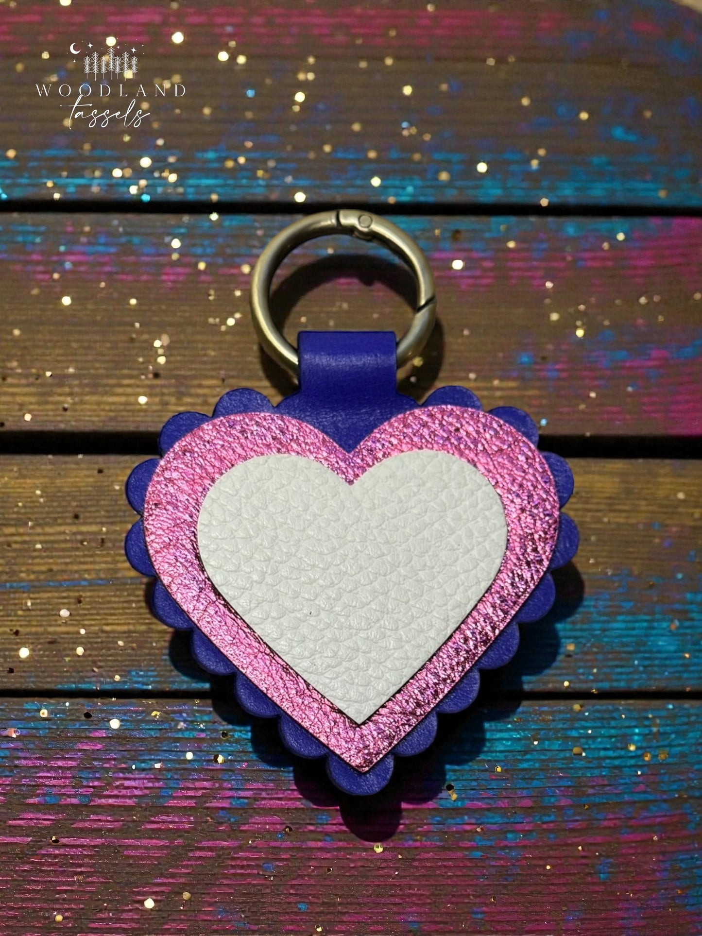 Sweetheart Leather Purse Charm