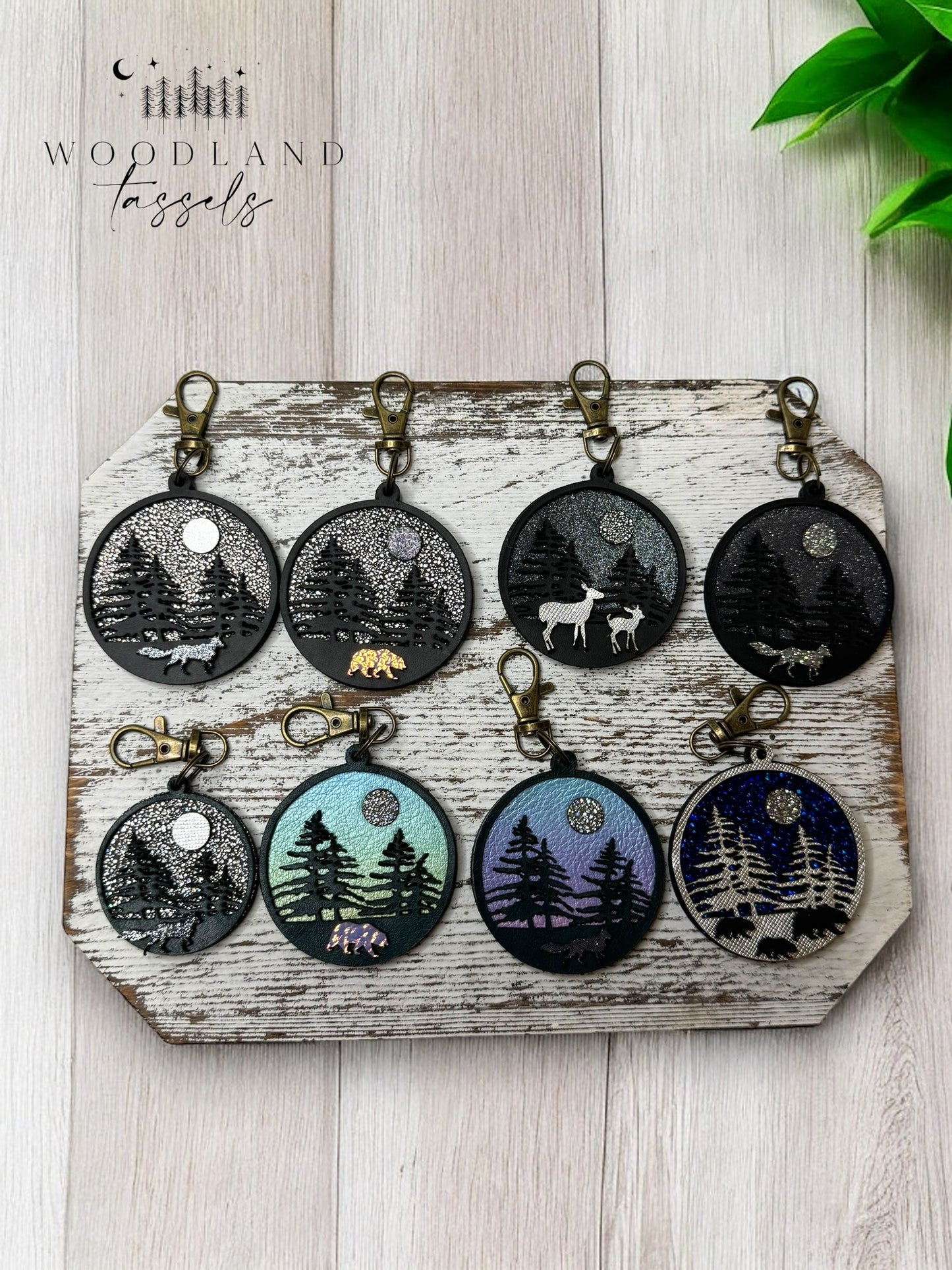 Forest Medallion Purse Charm