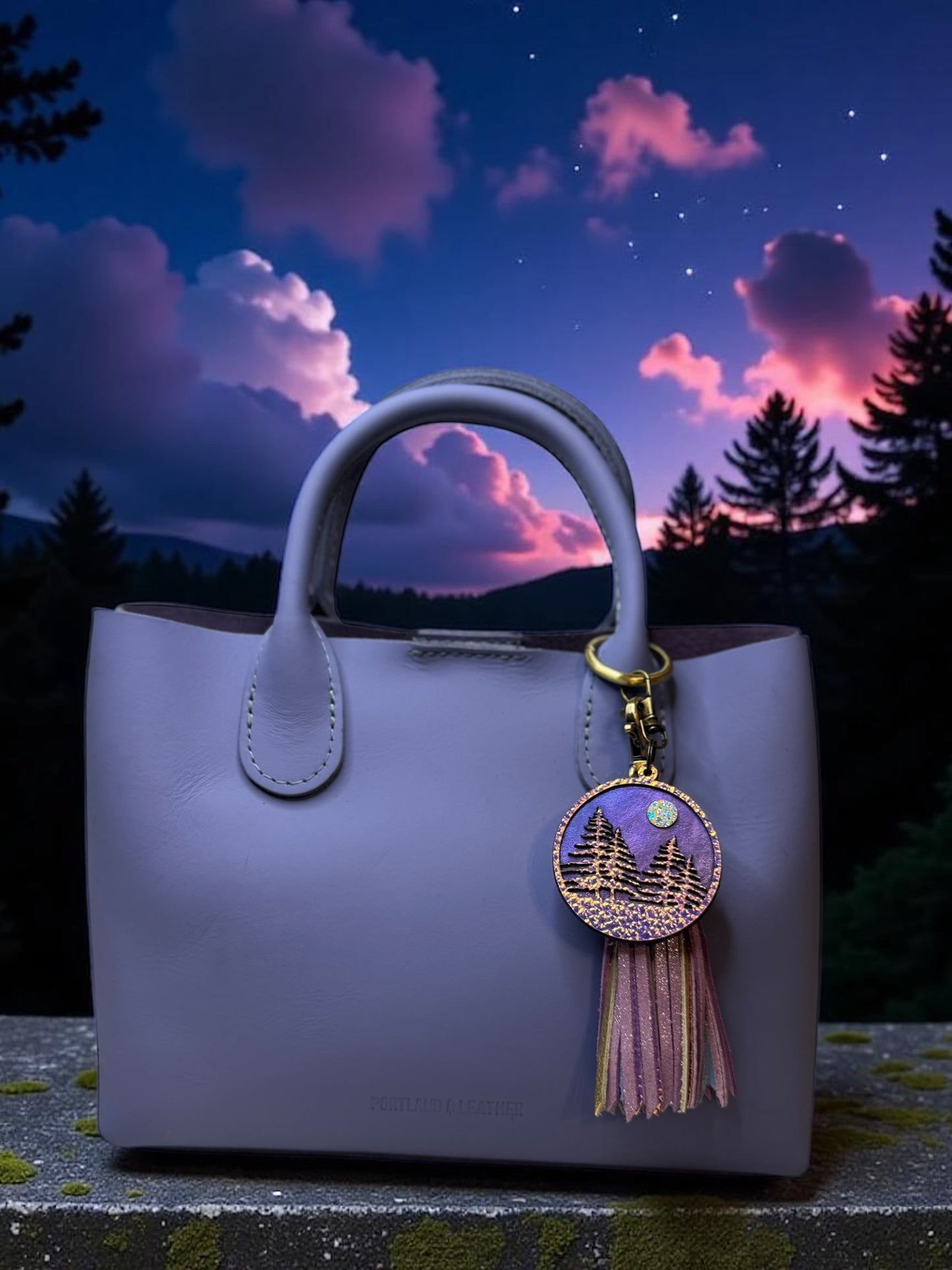 Bubblegum Leather Tassel