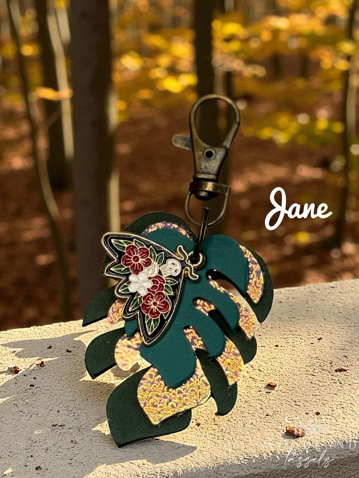 Garden Buddies Leather Bag Charm