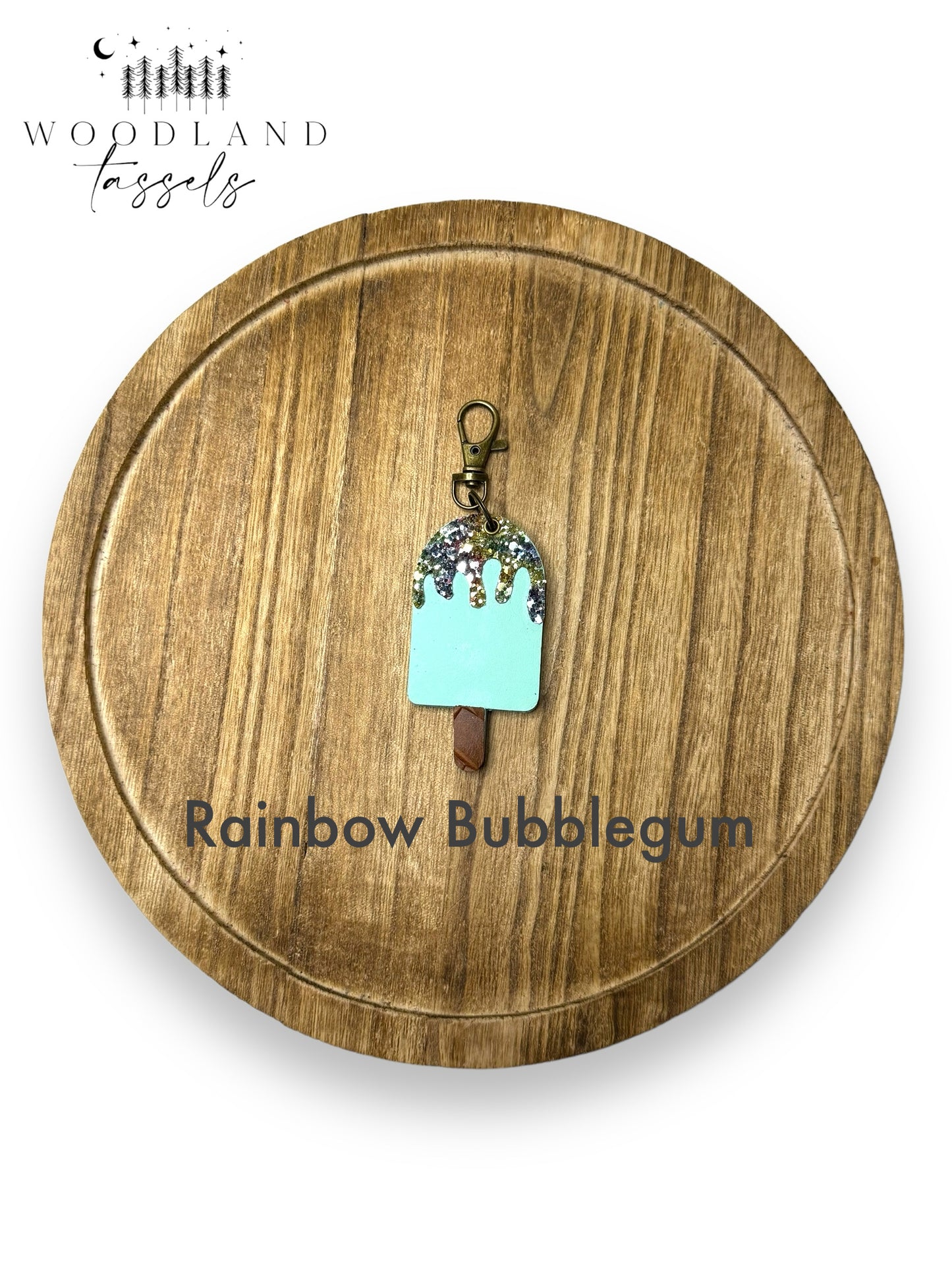 Popsicle Leather Bag Charm