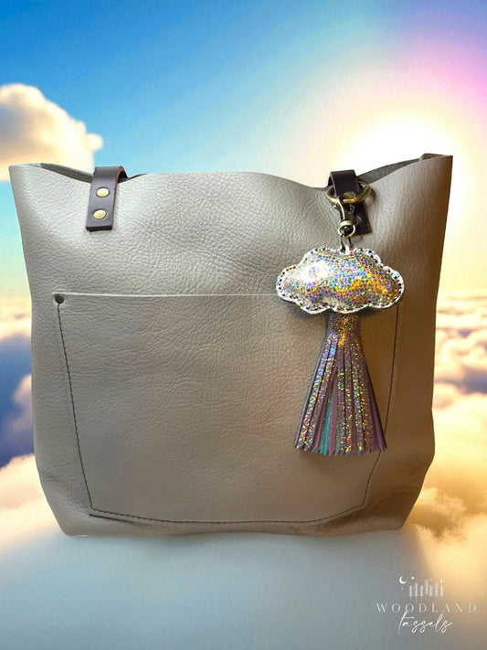 Puffy Cloud Purse Charm