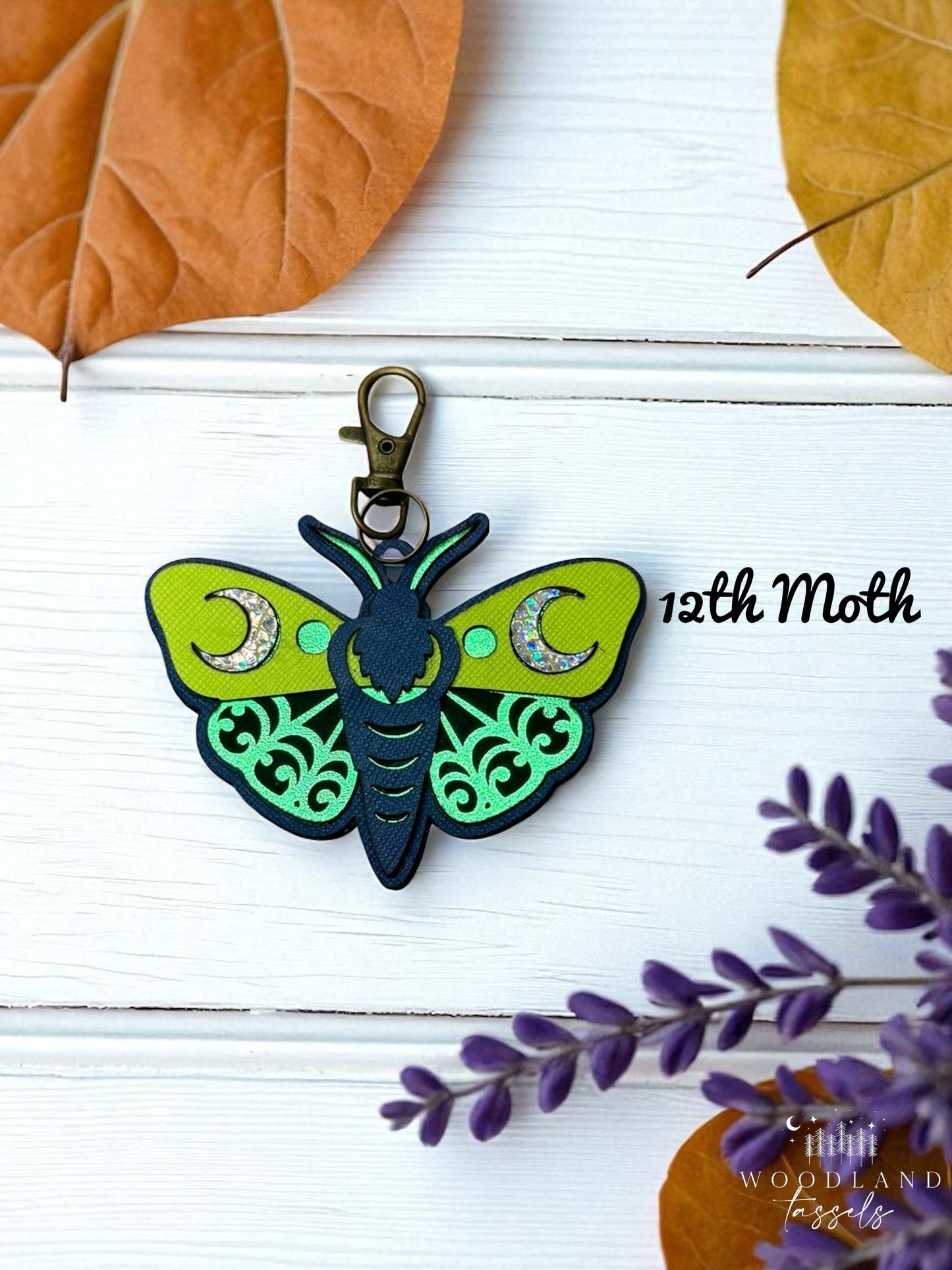 Luna Moth Purse Charm