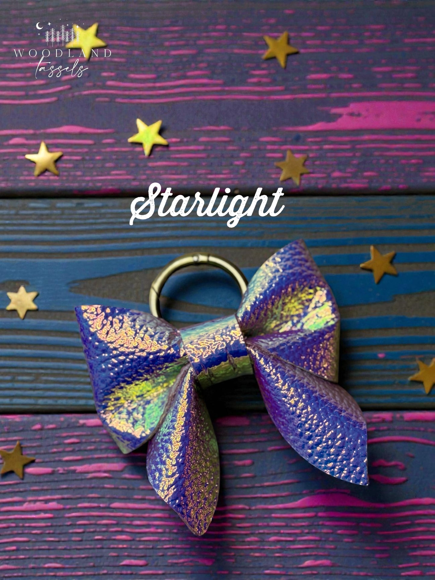 Leather Purse Bow- Starlight Collection✨