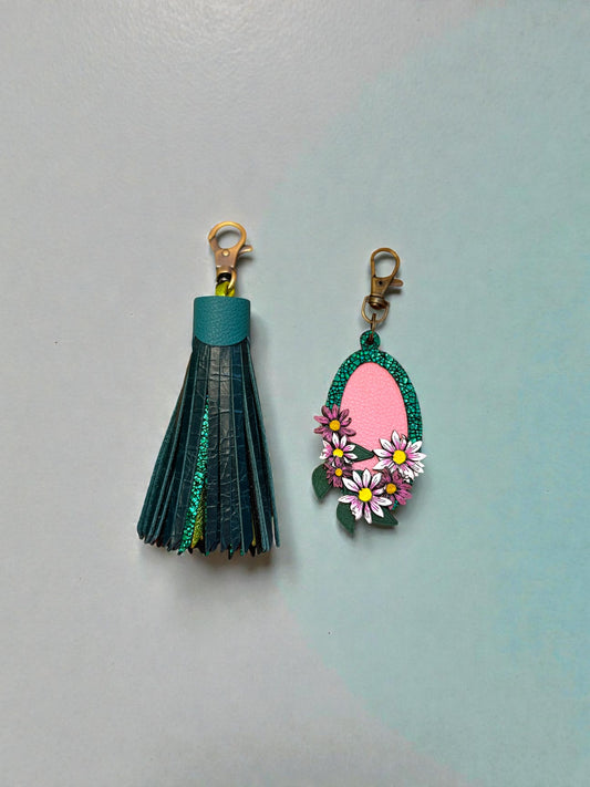 Boreal Shimmer Leather Tassel