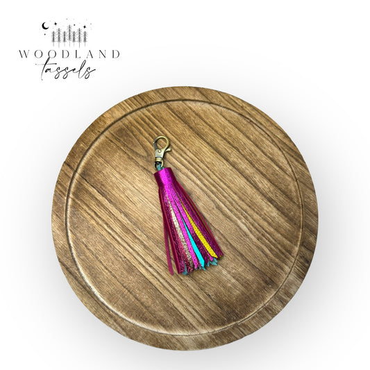 Hottie Rainbow Leather Tassel🌈