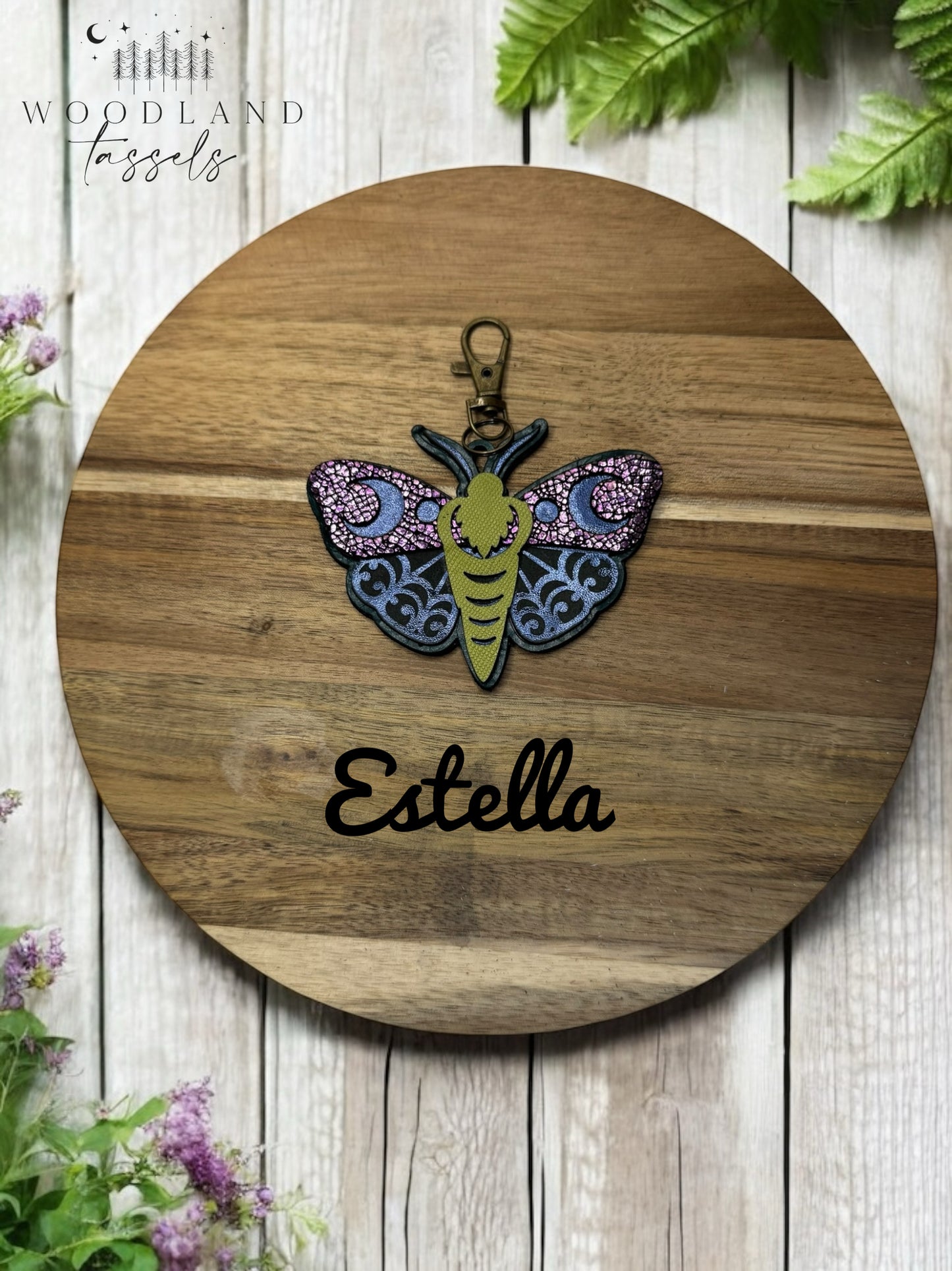 Luna Moth Purse Charm