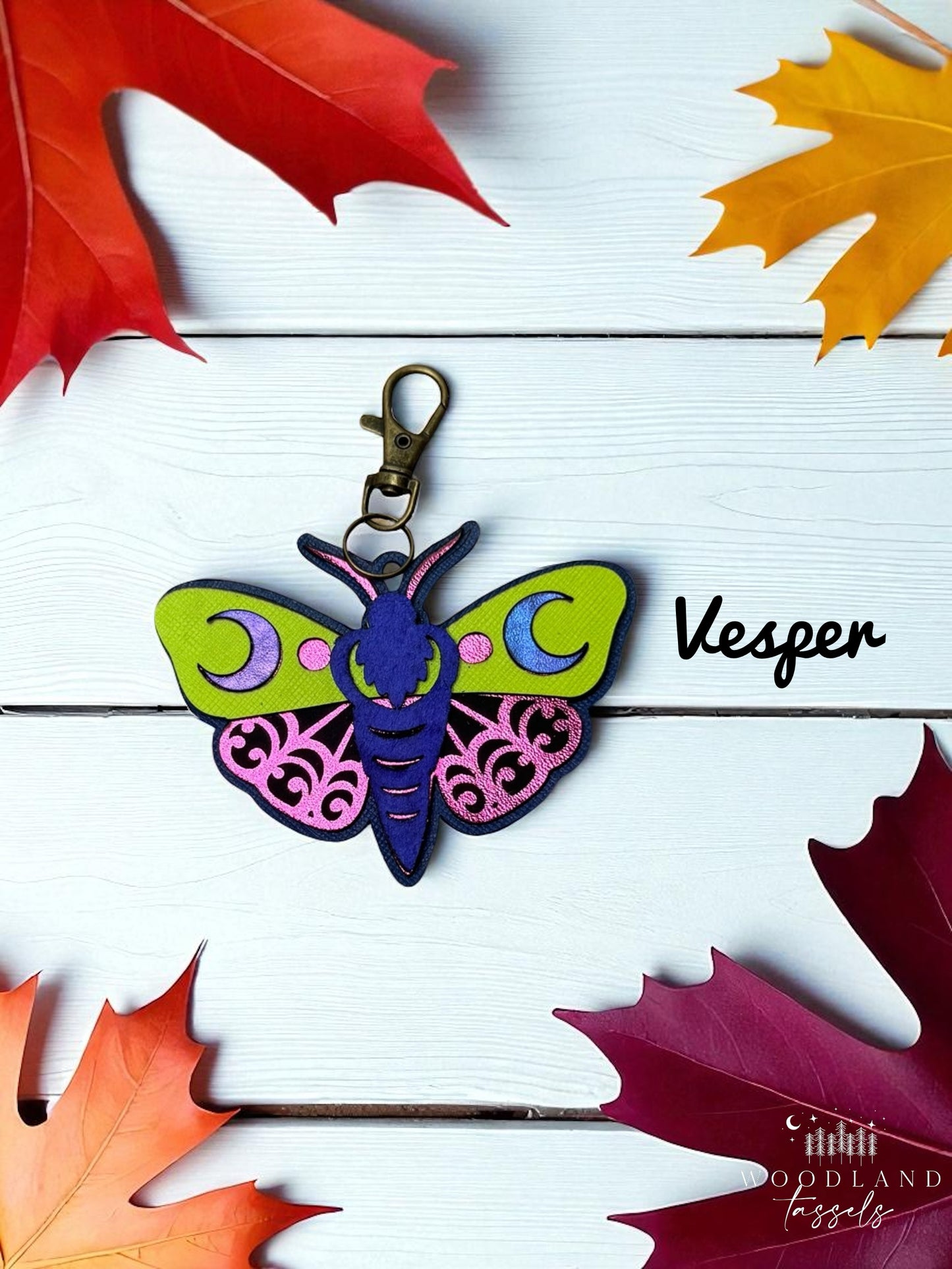 Luna Moth Purse Charm