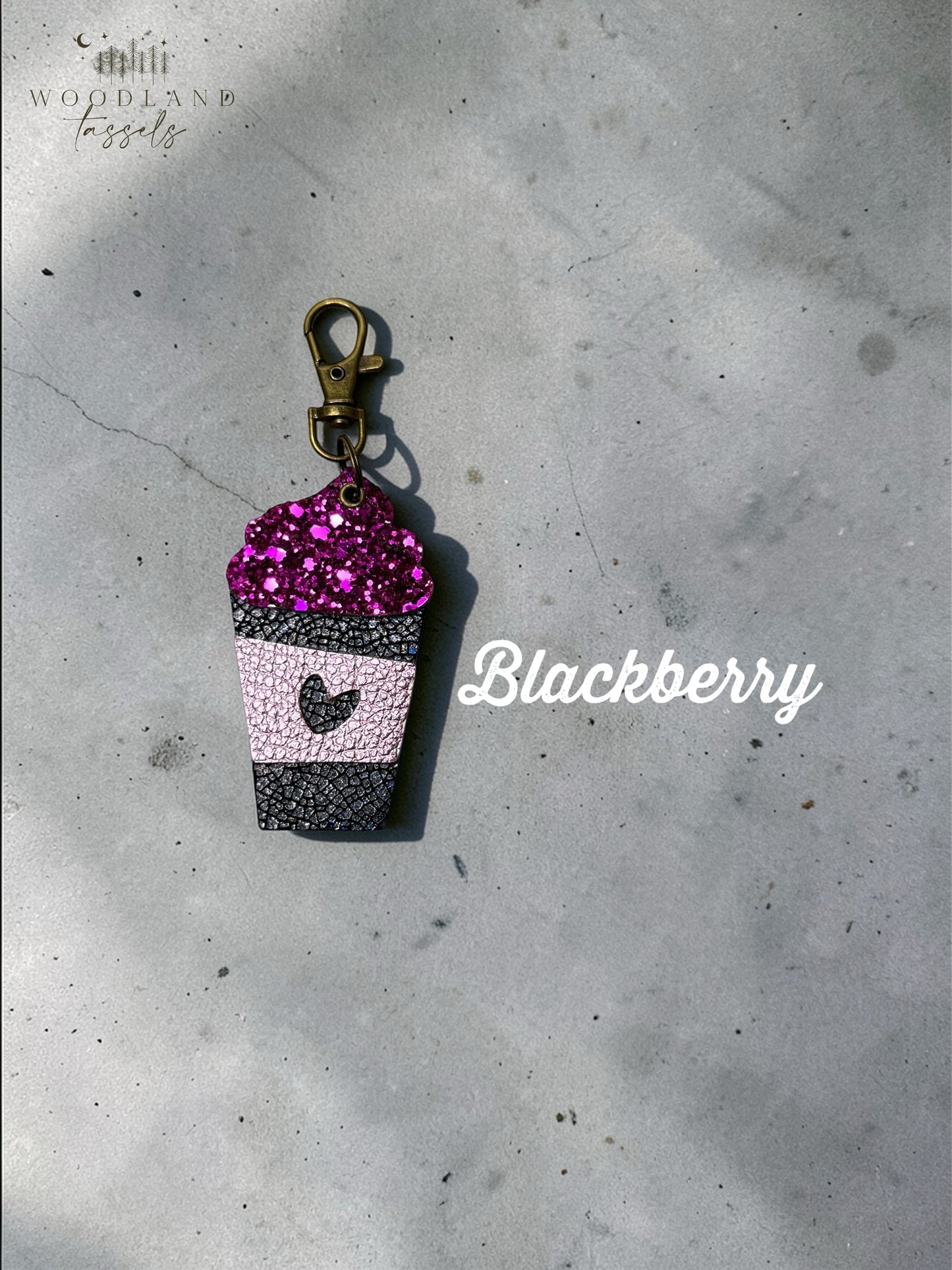Latte Leather Bag Charms