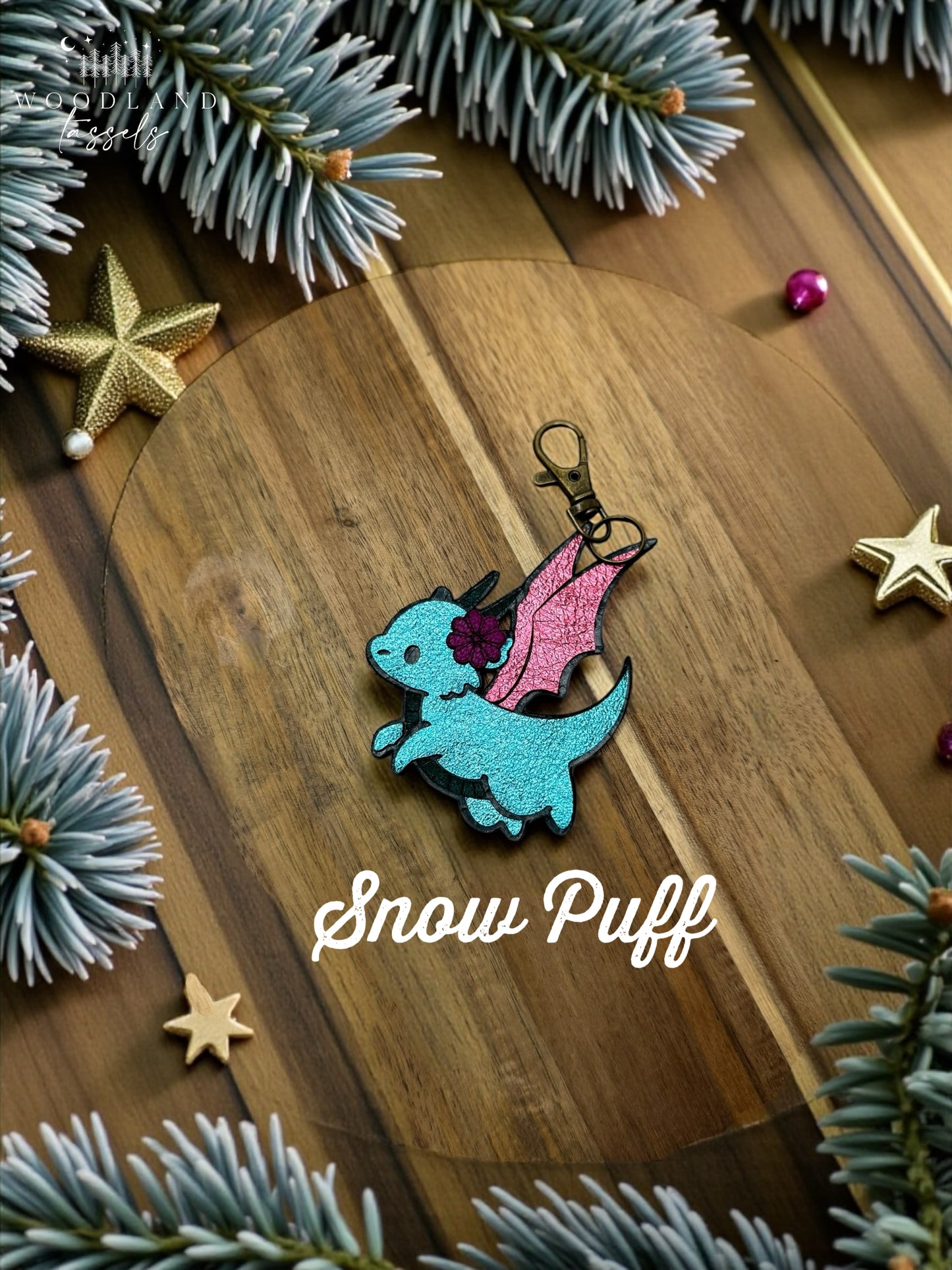 Dragon Leather Purse Charm