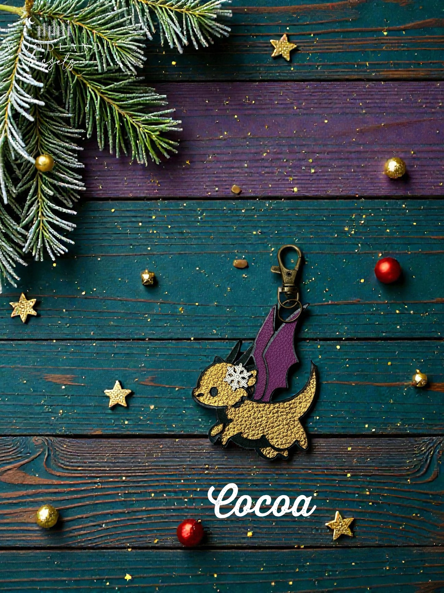 Dragon Leather Purse Charm