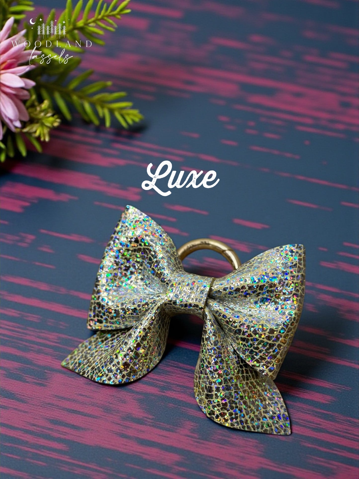 Leather Purse Bow- Starlight Collection✨