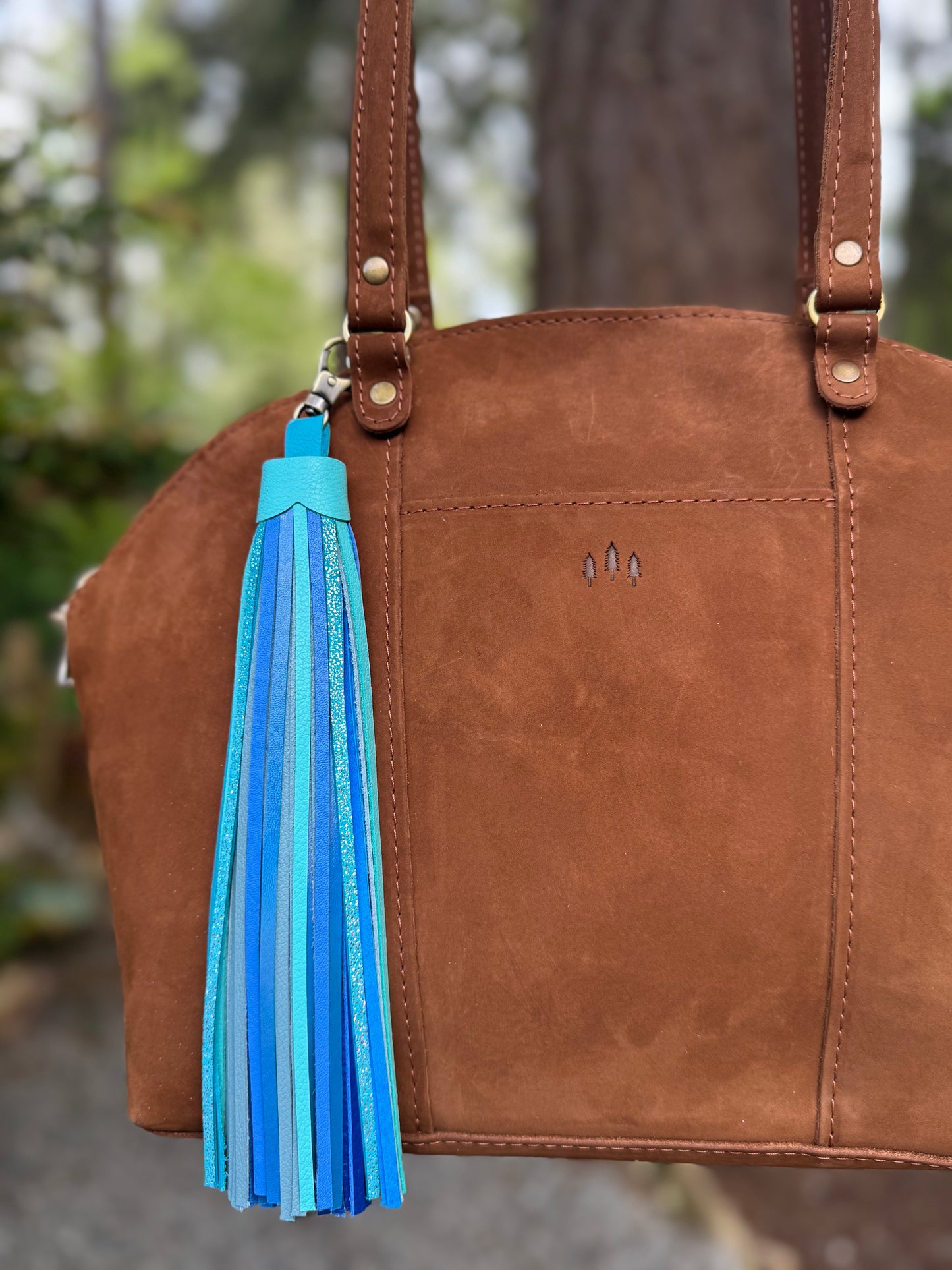 Neptune Leather Tassel- 12” Queen Size