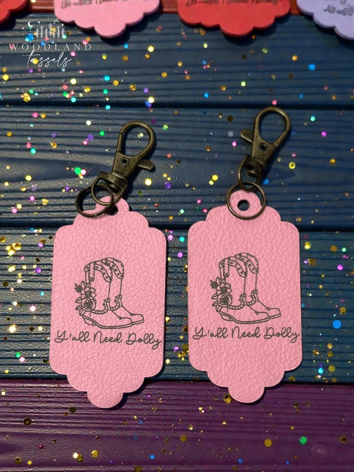 Dolly Leather Purse Charm