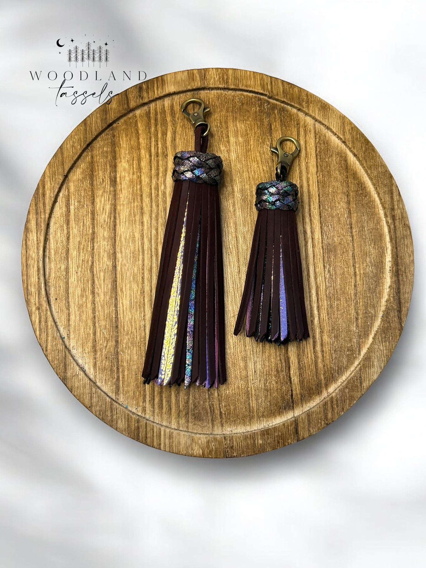 Mystic Merlot Leather Tassel