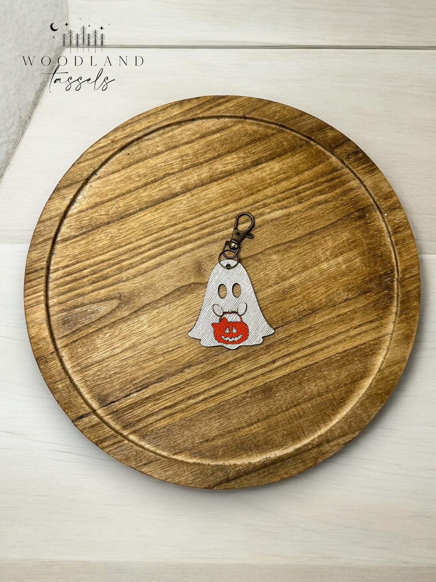 Ghostie Leather Charm