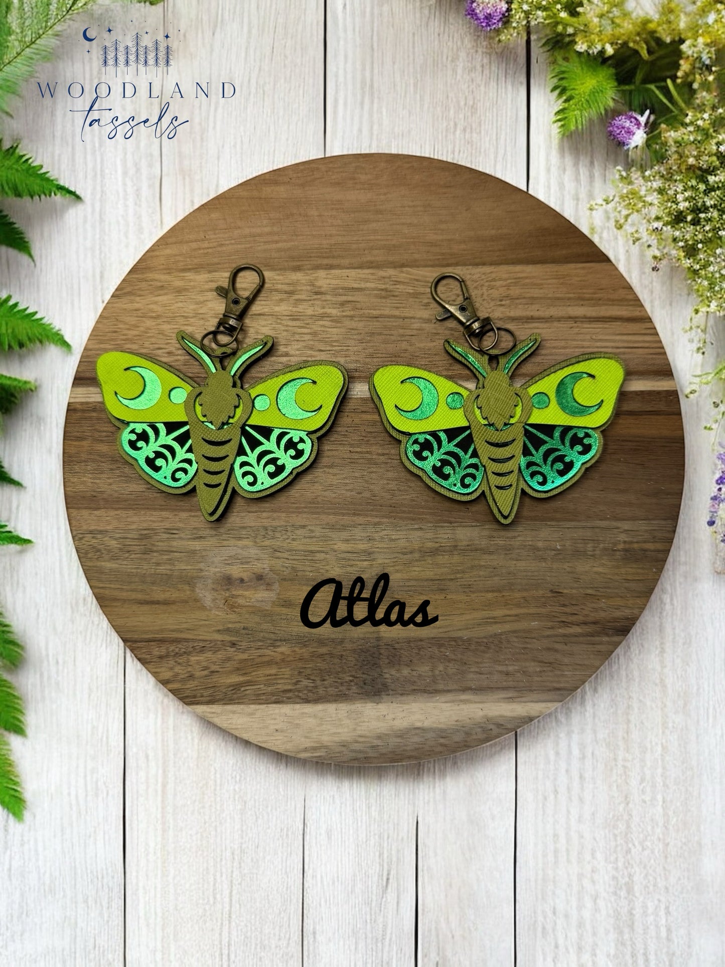 Luna Moth Purse Charm