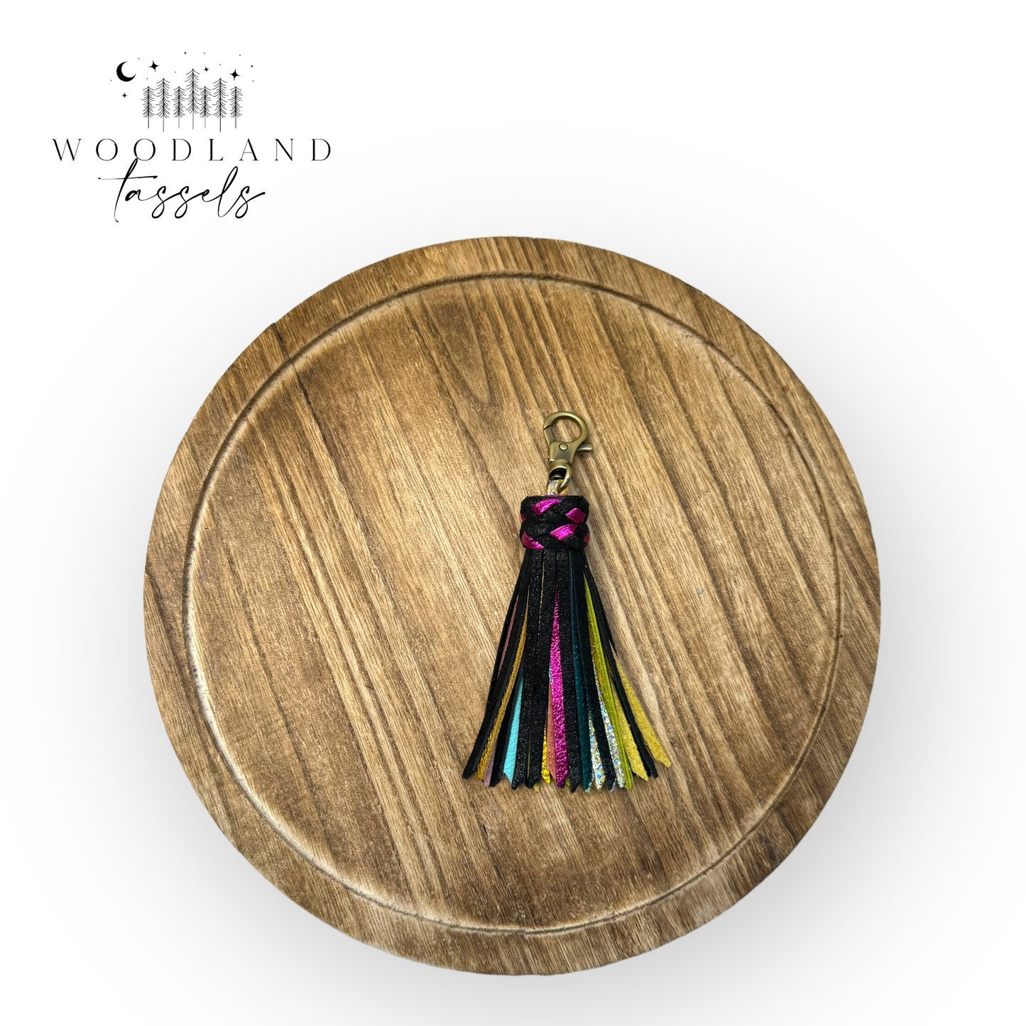 Ink Rainbow Leather Tassel