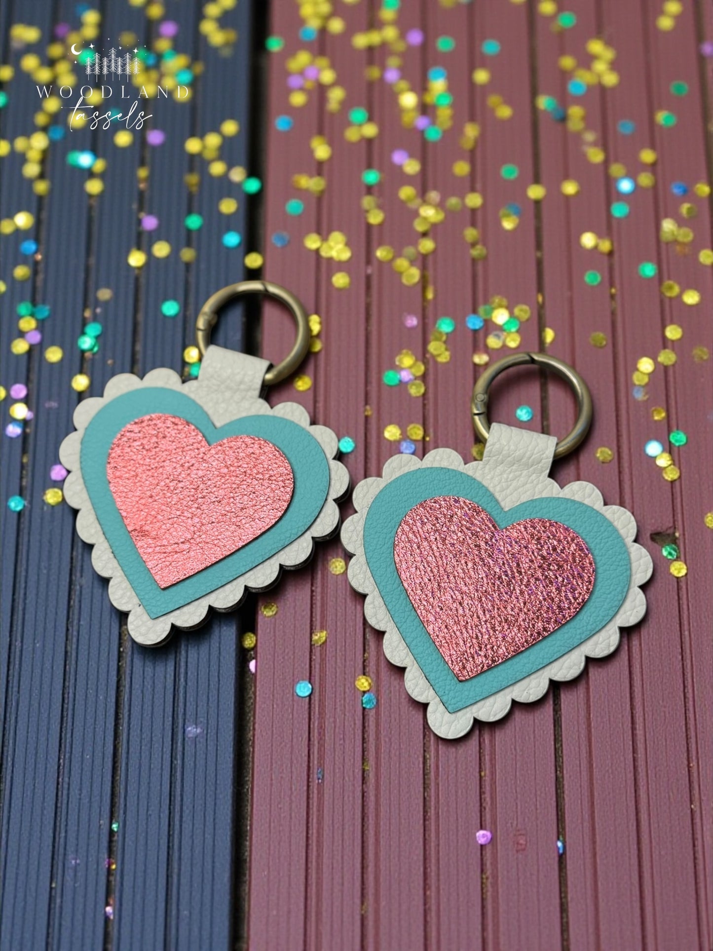 Sweetheart Leather Purse Charm