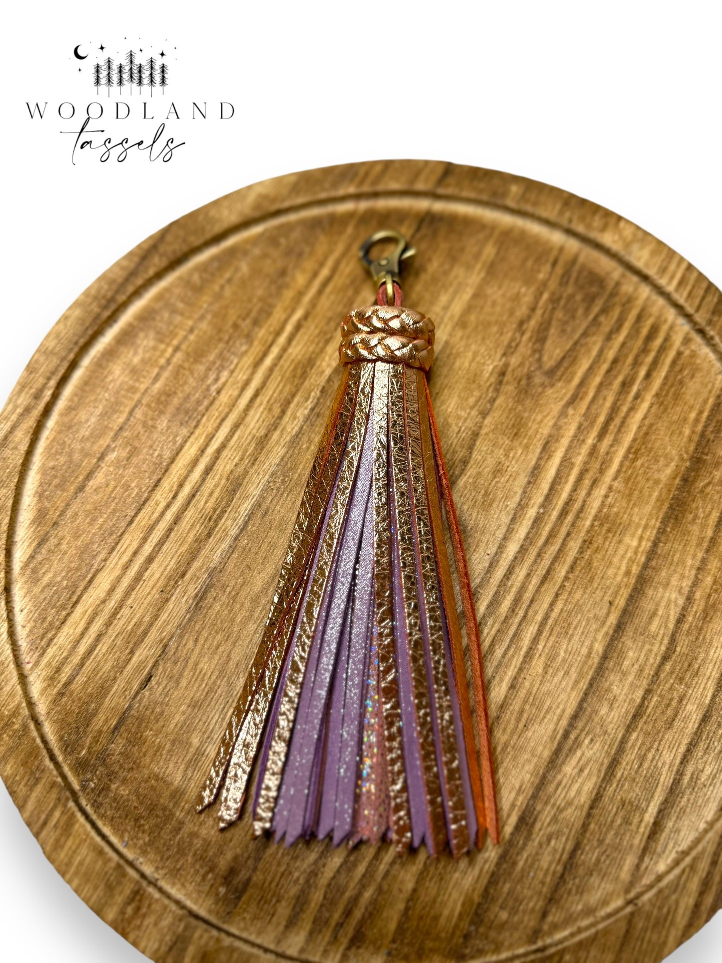 Luxe Lavender Leather Tassel