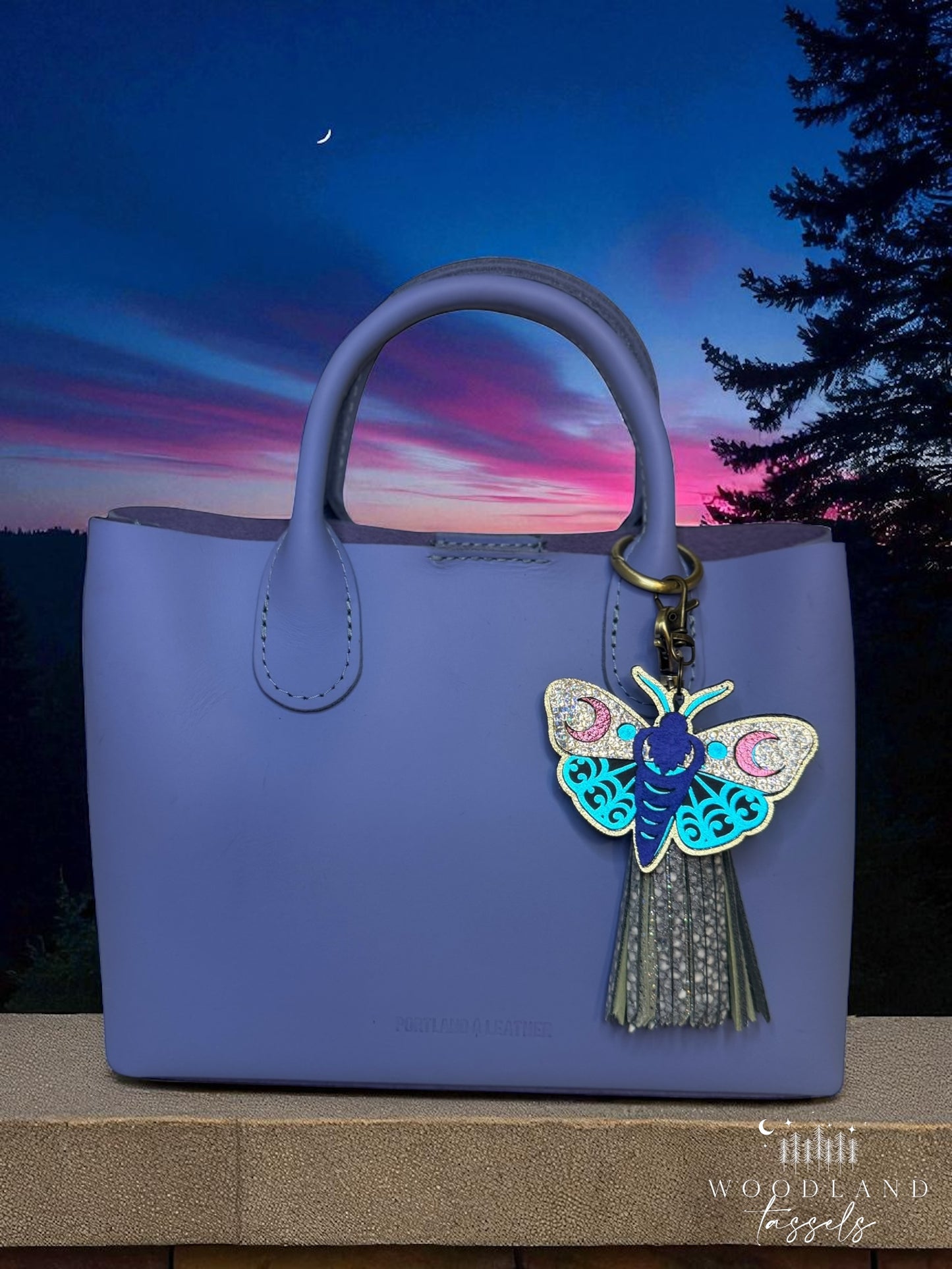 Luna Moth Purse Charm