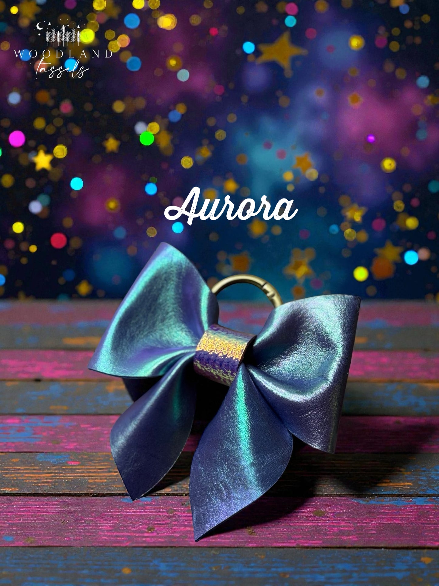 Leather Purse Bow- Starlight Collection✨