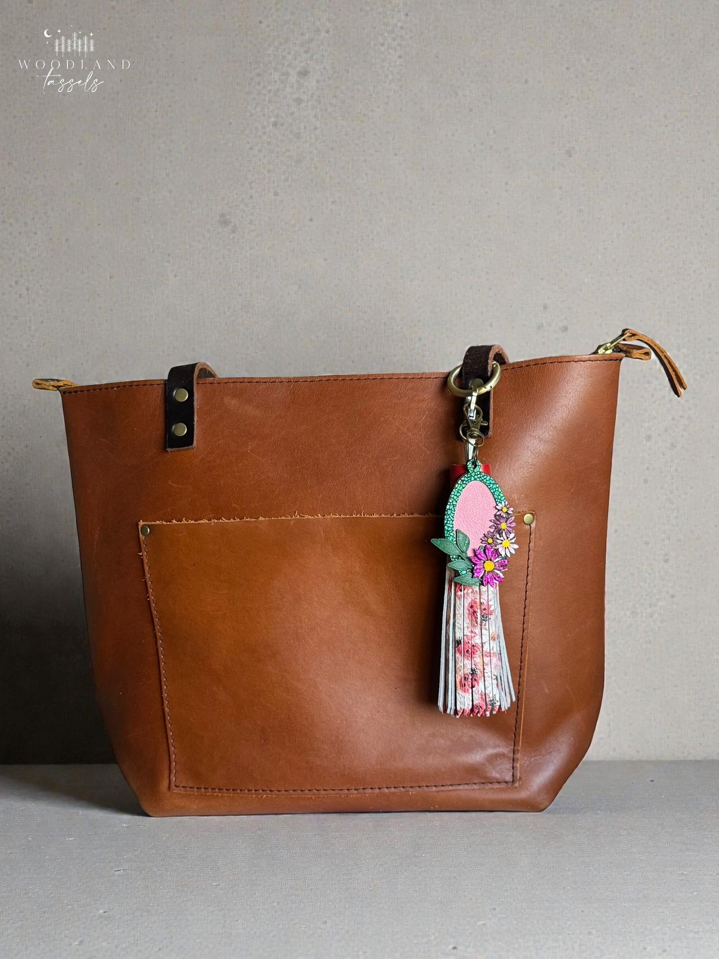 Ladybug Leather Tassel
