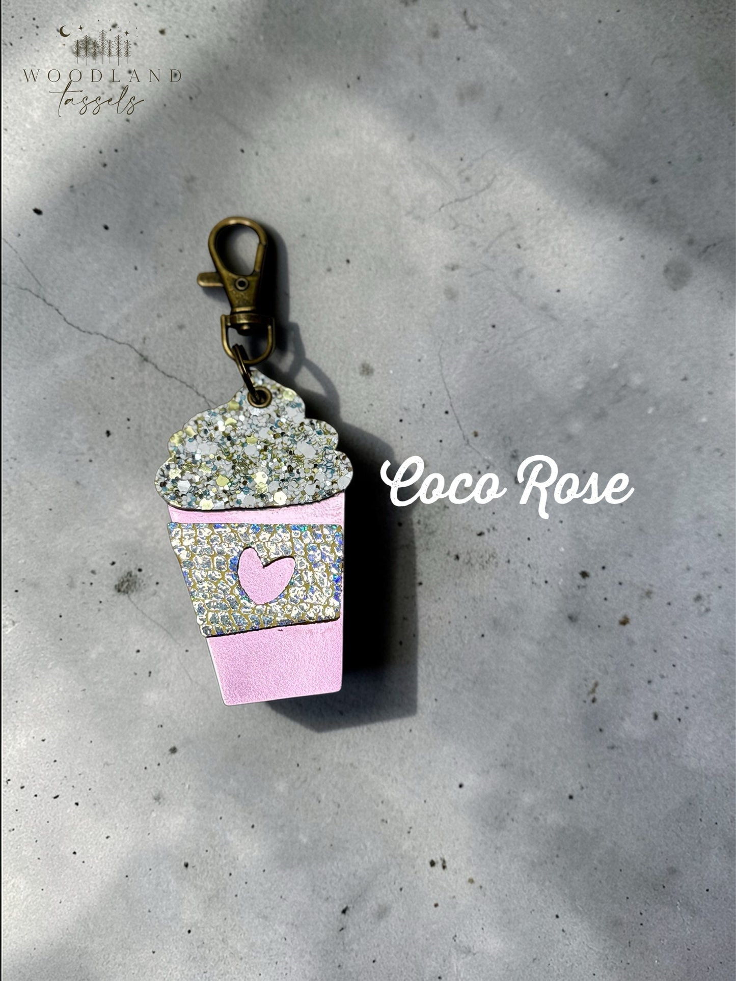 Latte Leather Bag Charms