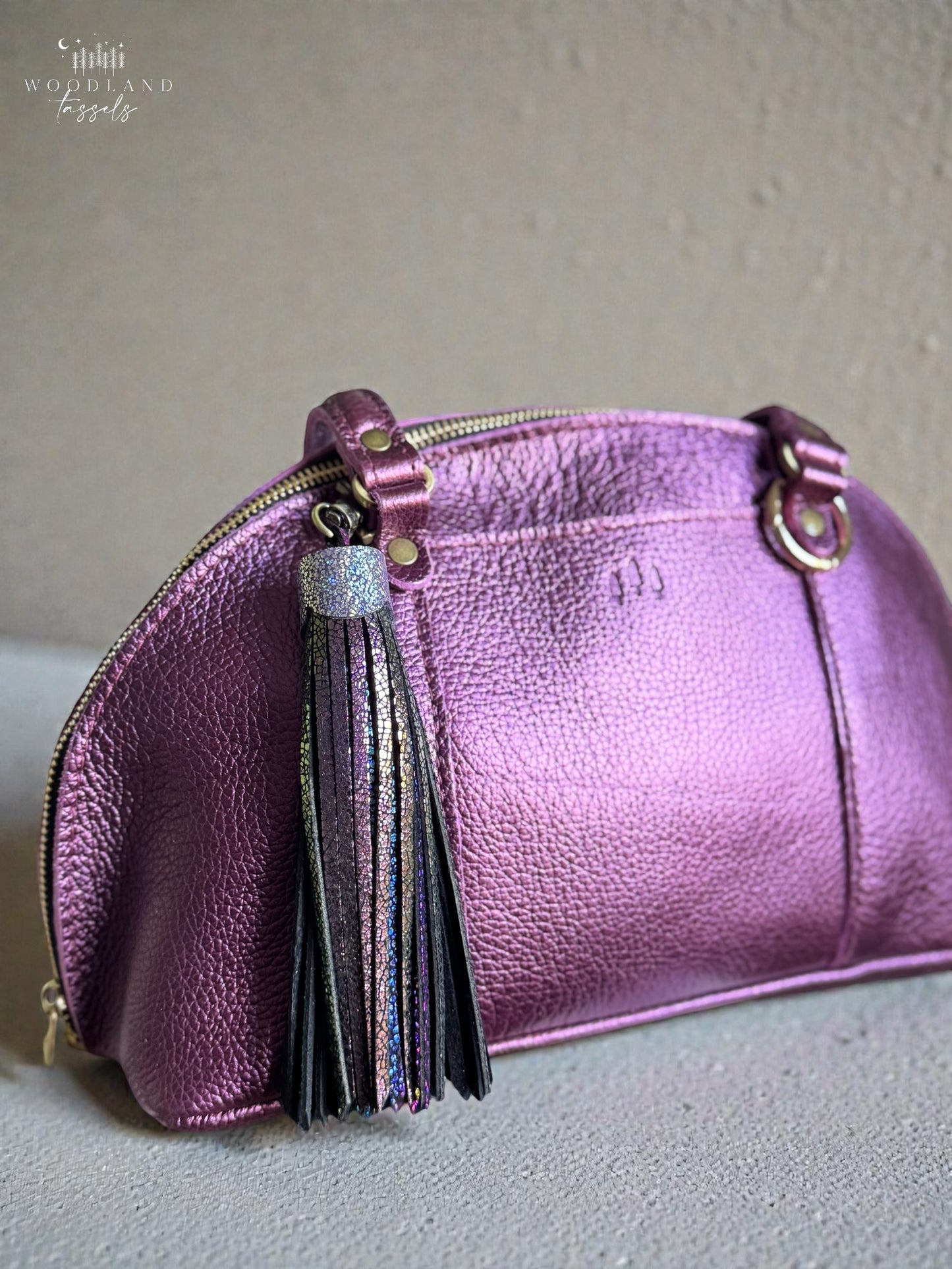 Mystic Rainbow Leather Tassel