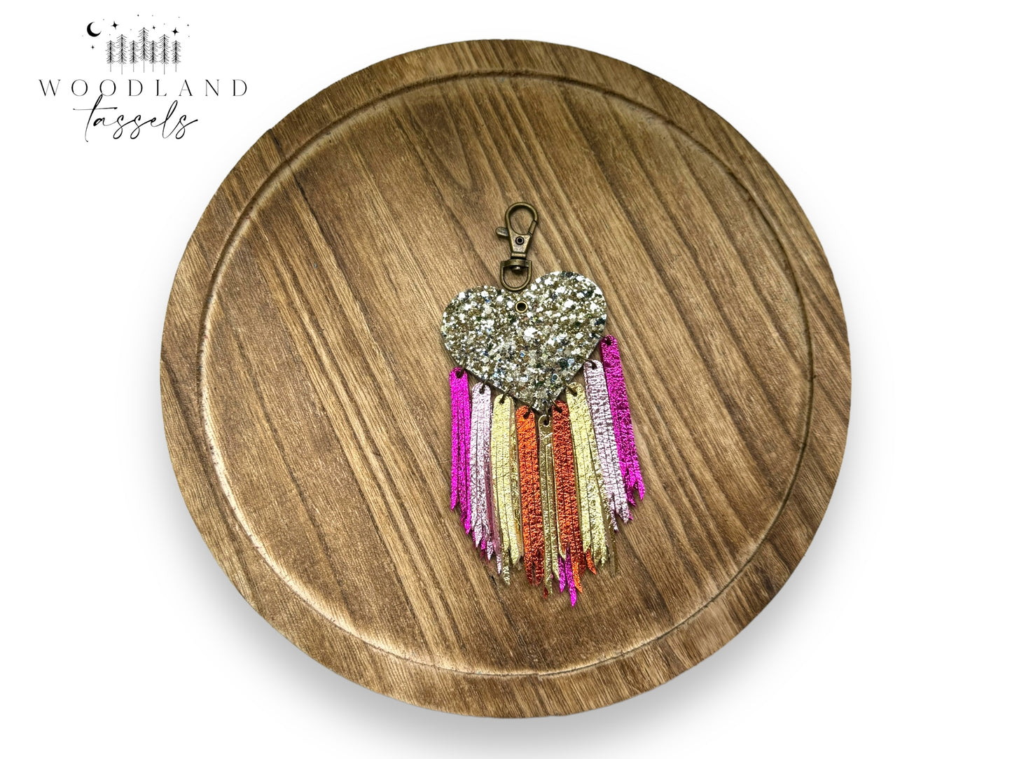 Sweetheart Leather Bag Charm