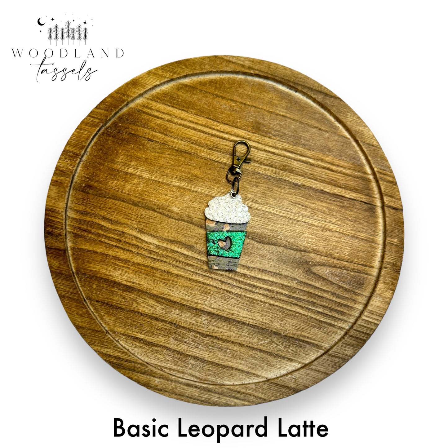 Latte Genuine Leather Purse Charms