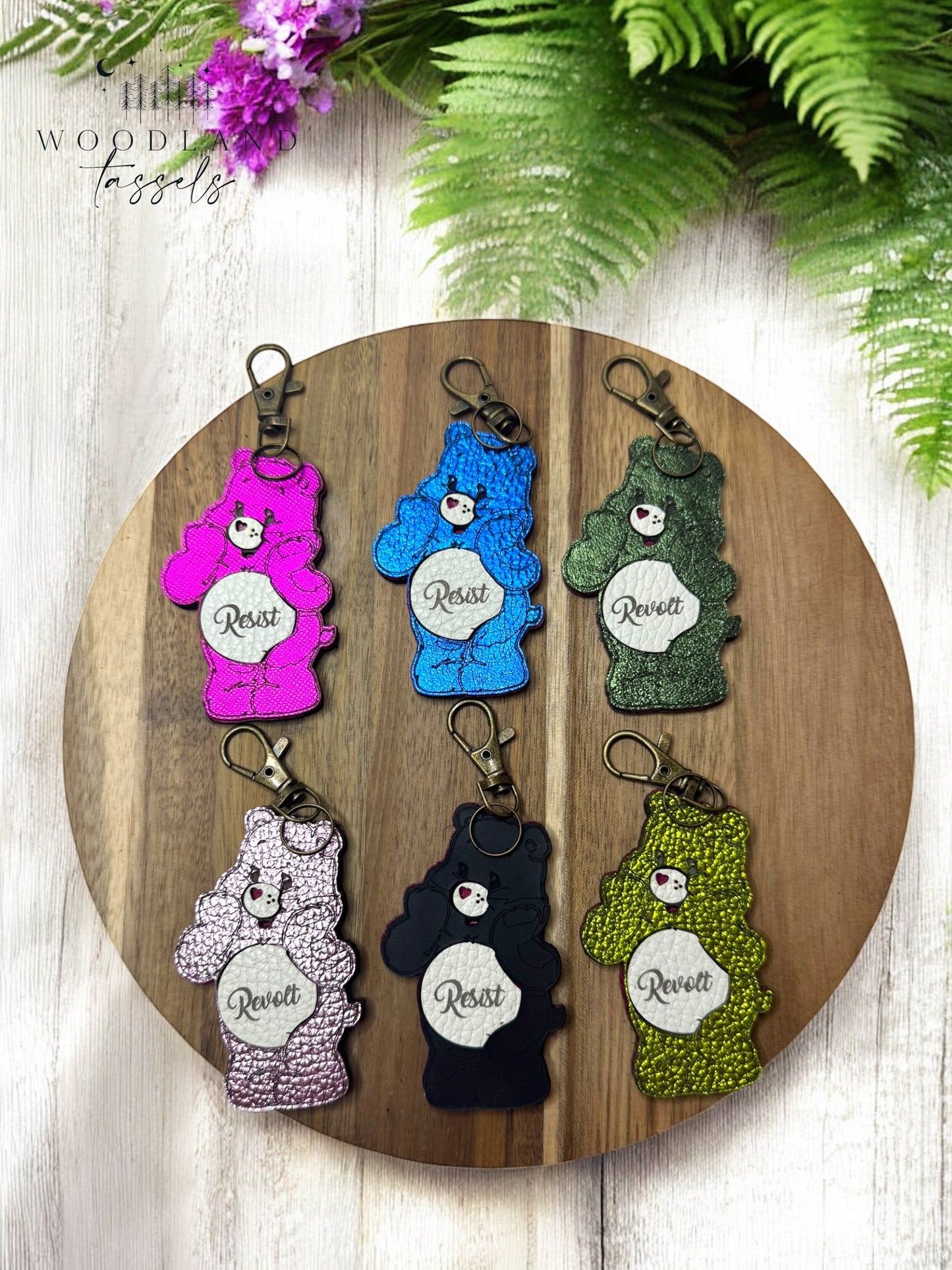 Protest Bear Purse Charm