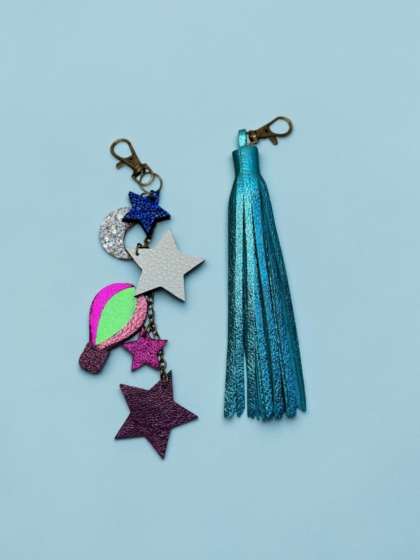 Skybound Leather Bag Charm